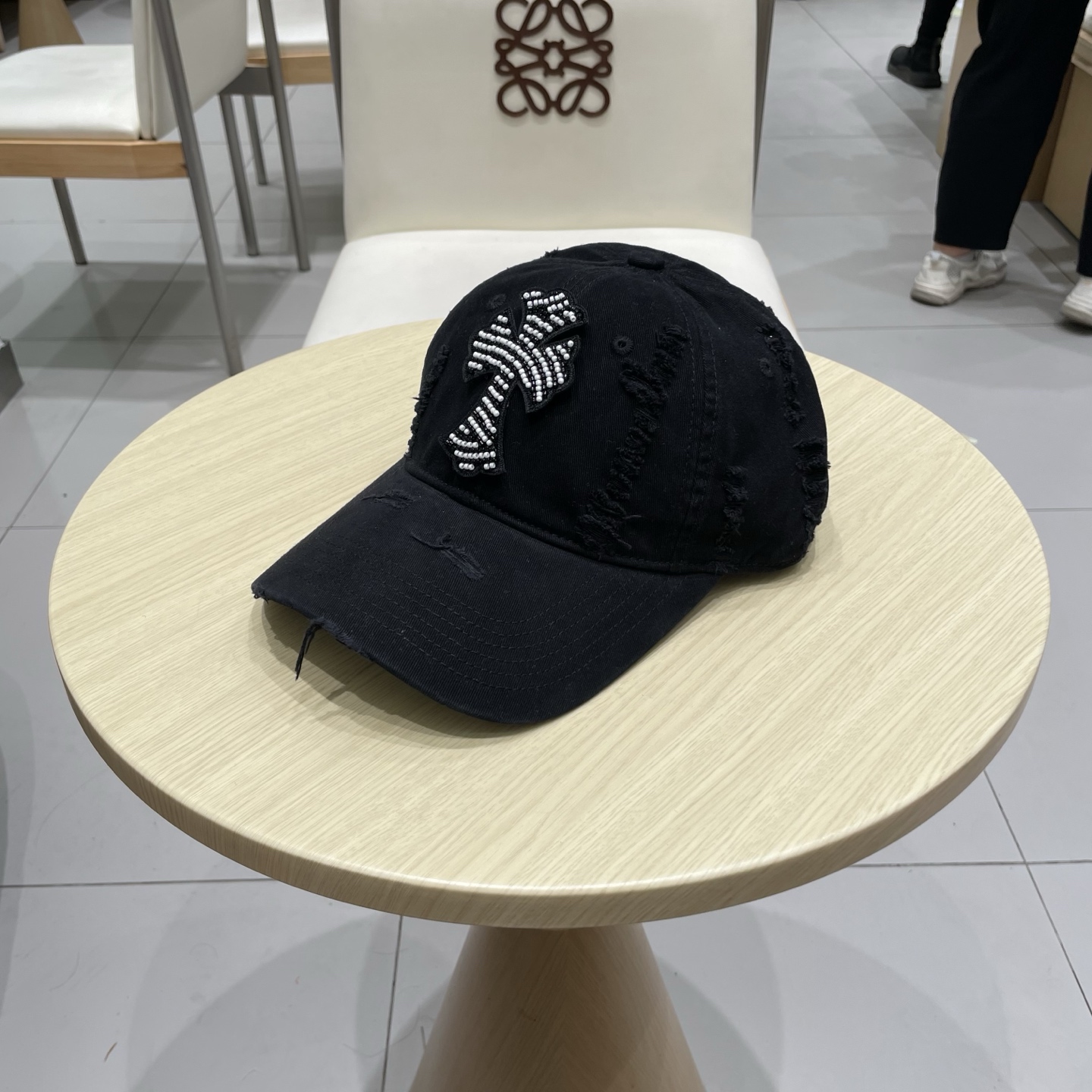  Chrome Hearts 克罗心💓秋款韩版时尚复古做旧破洞帽子磨损设计百搭棒球帽鸭舌帽