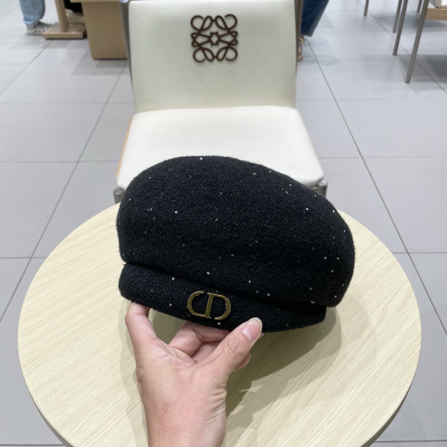  DIOR迪奥贝雷帽女款秋冬季显脸小2025新款韩系气质羊毛画家蓓蕾帽子