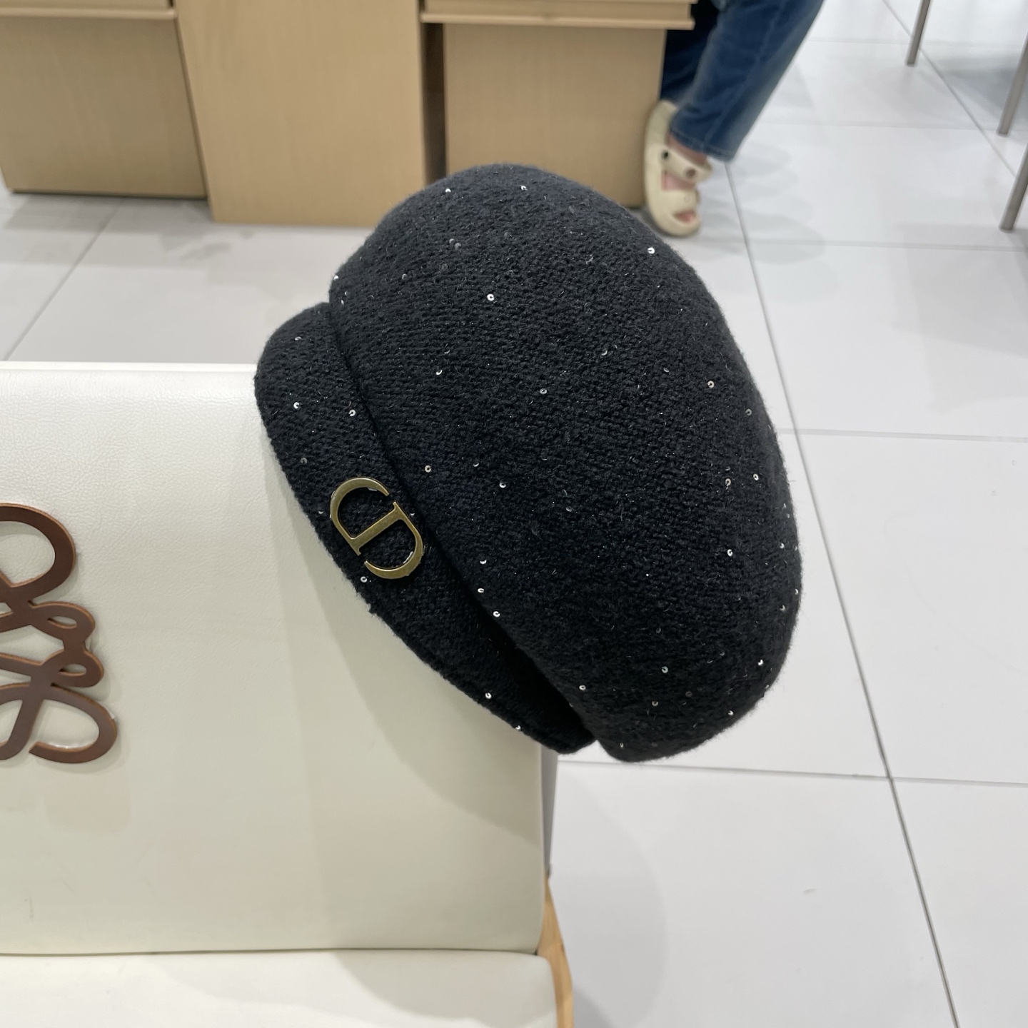  DIOR迪奥贝雷帽女款秋冬季显脸小2025新款韩系气质羊毛画家蓓蕾帽子