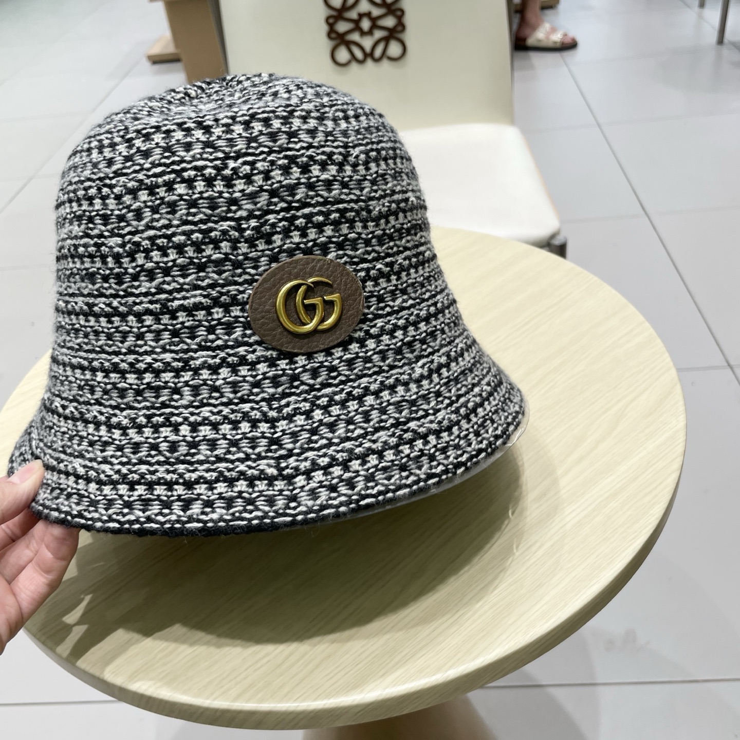  gucci古奇小沿水桶帽子女春夏遮阳防晒渔夫帽复古休闲可折出游叠盆帽