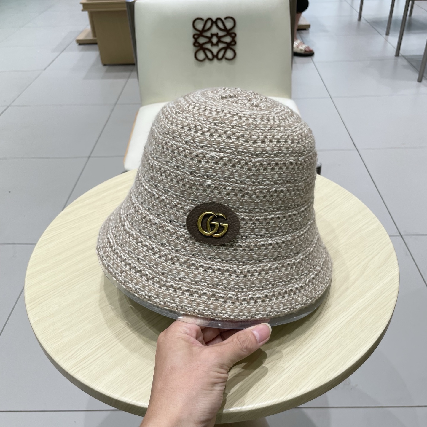  gucci古奇小沿水桶帽子女春夏遮阳防晒渔夫帽复古休闲可折出游叠盆帽