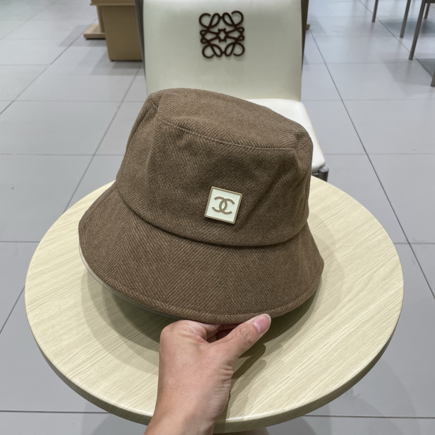  chanel香奈儿2025新款秋款做旧复古百搭遮阳渔夫帽大头围显脸小防晒盆帽