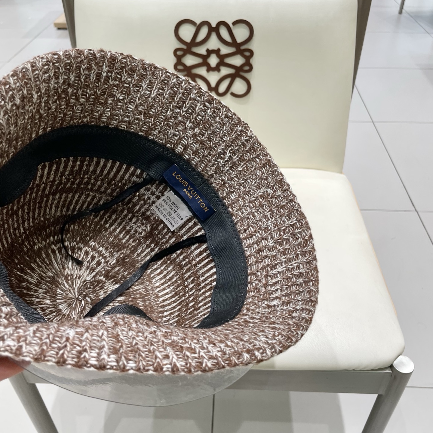  Lv路易威登女款2025秋冬小众混色镂空草编渔夫帽女水桶帽k