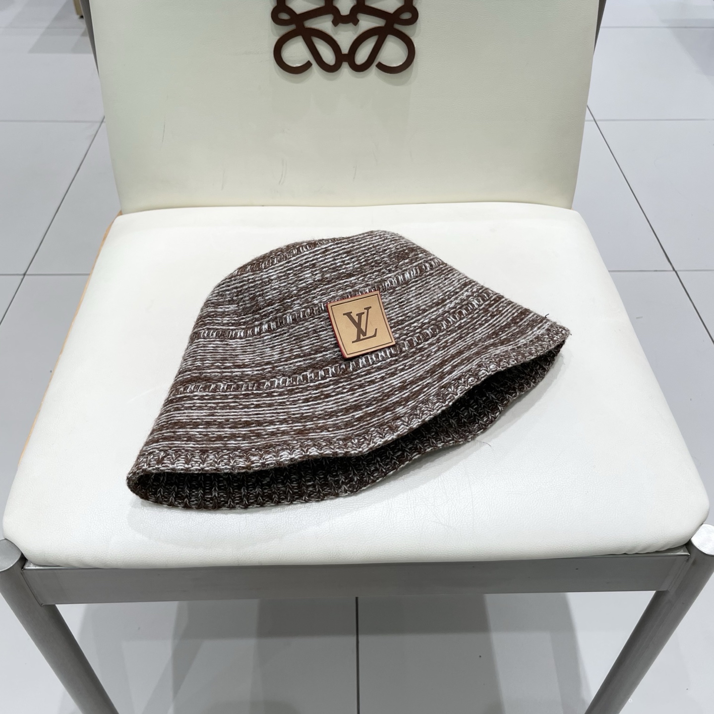  Lv路易威登女款2025秋冬小众混色镂空草编渔夫帽女水桶帽k