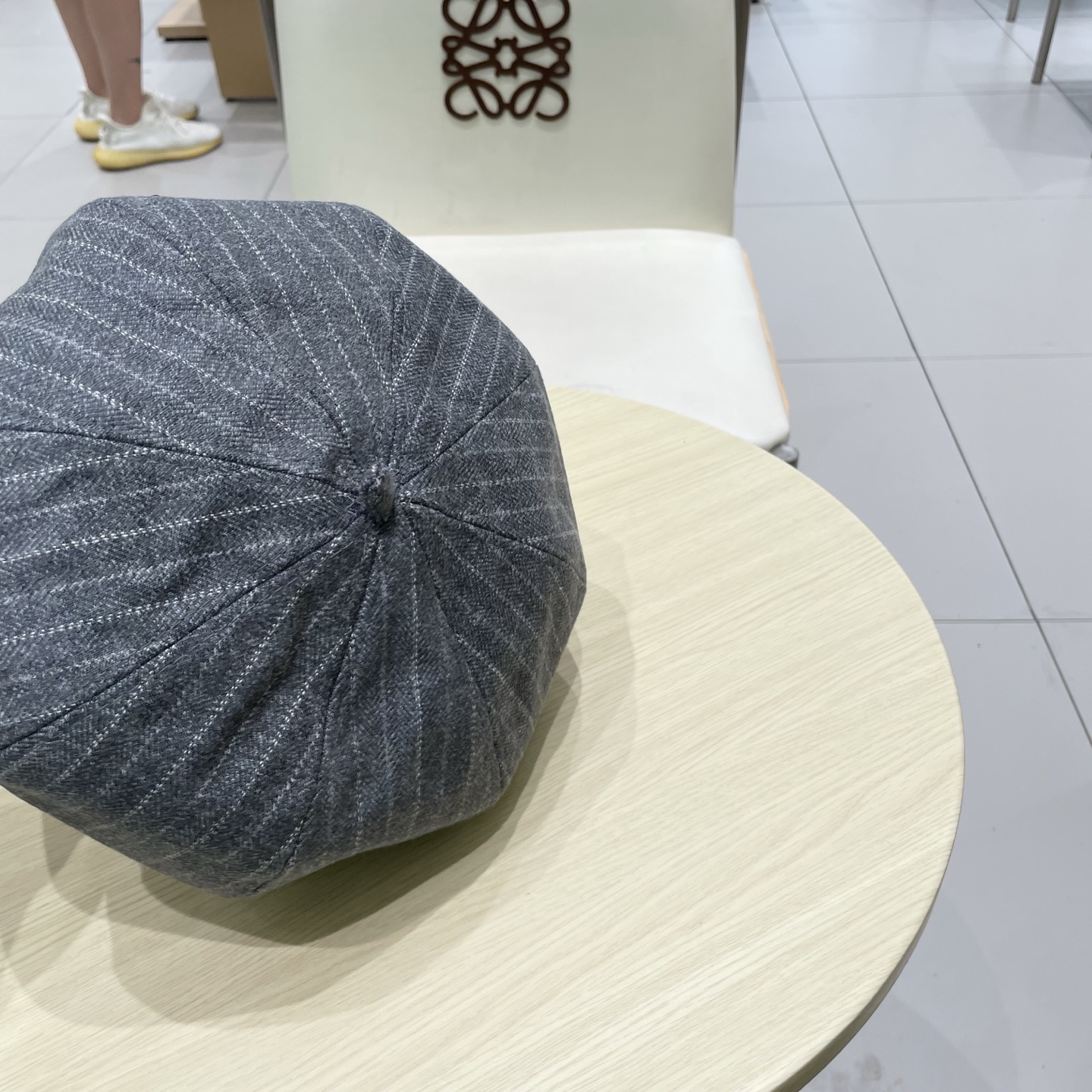  Prada普拉达条纹控贝雷帽复古时髦拿捏八角帽子贝雷帽女新款春秋高品质显脸小