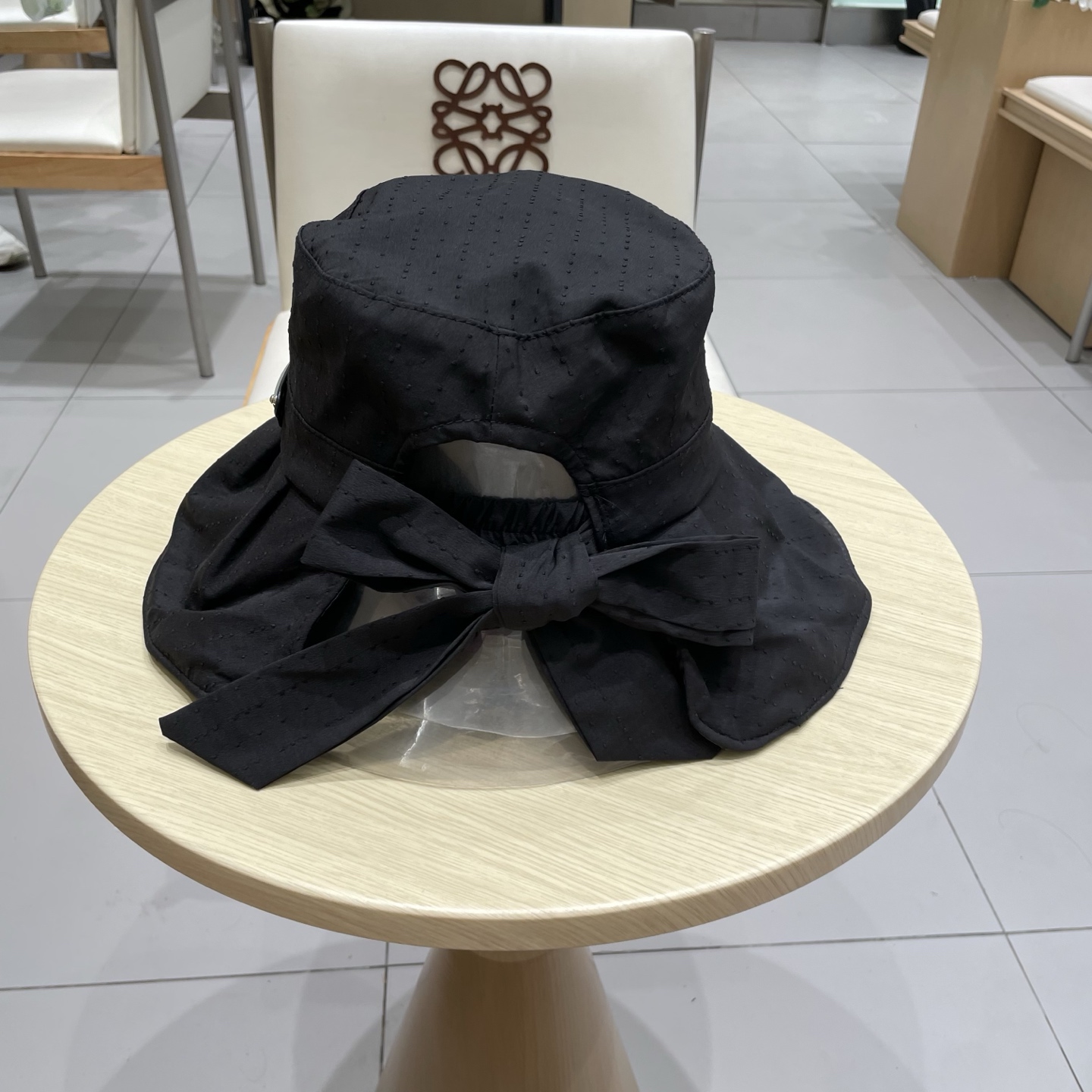  Prada普拉达春夏季渔夫帽女2025新款防晒遮阳帽防紫外线大帽檐户外女士太阳帽