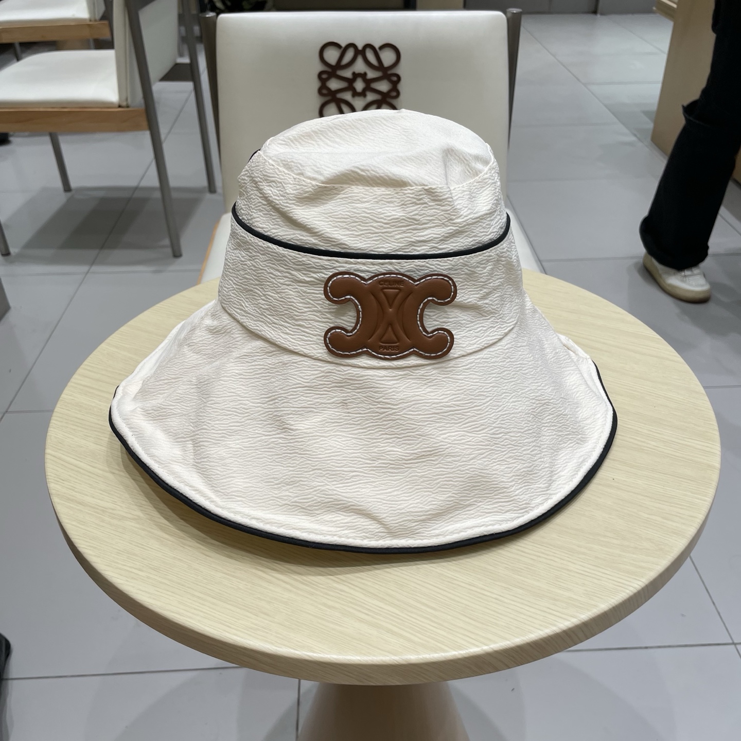  塞琳Celine2025新款渔夫帽女夏季大帽檐遮阳防晒帽子遮脸防紫外线海边太阳帽