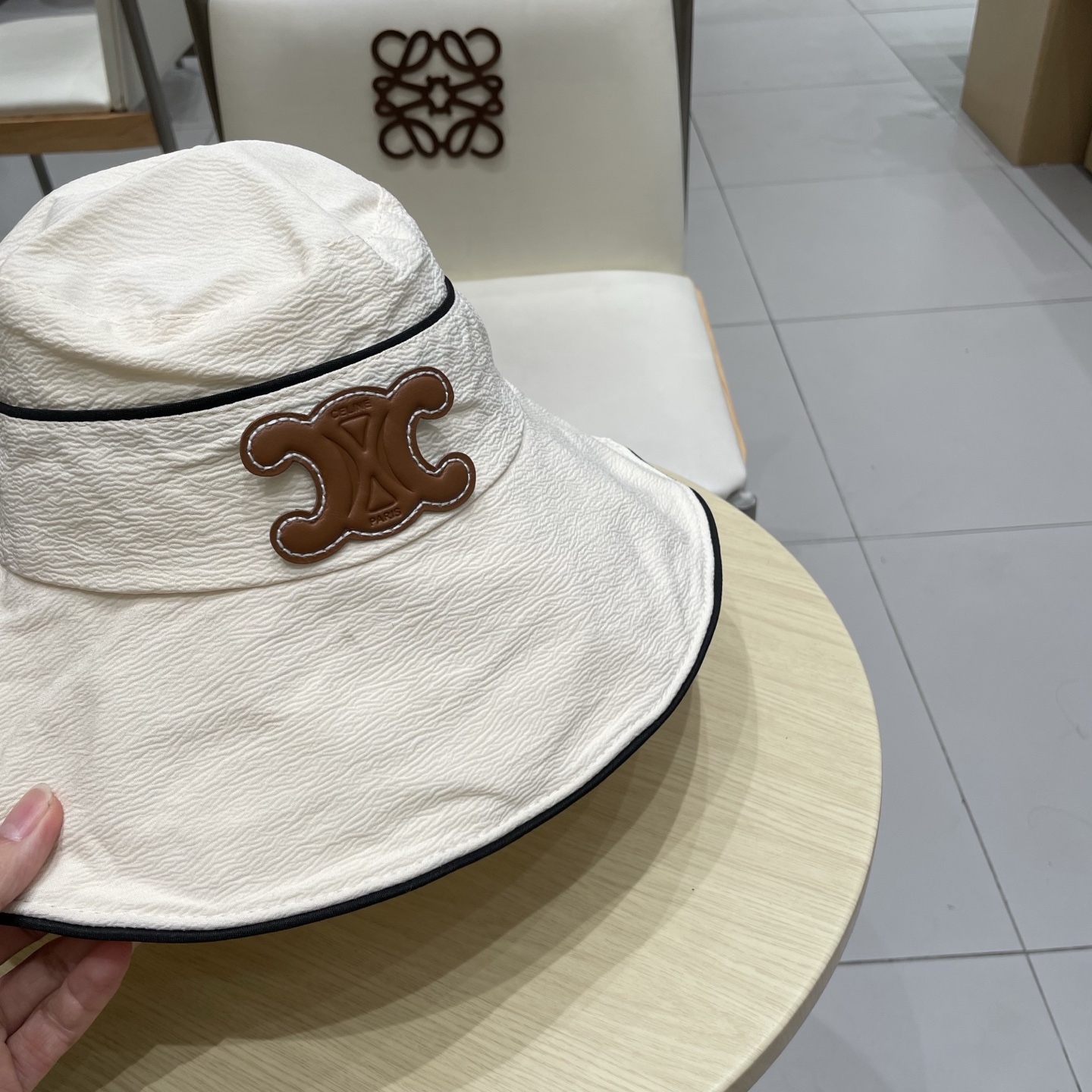  塞琳Celine2025新款渔夫帽女夏季大帽檐遮阳防晒帽子遮脸防紫外线海边太阳帽