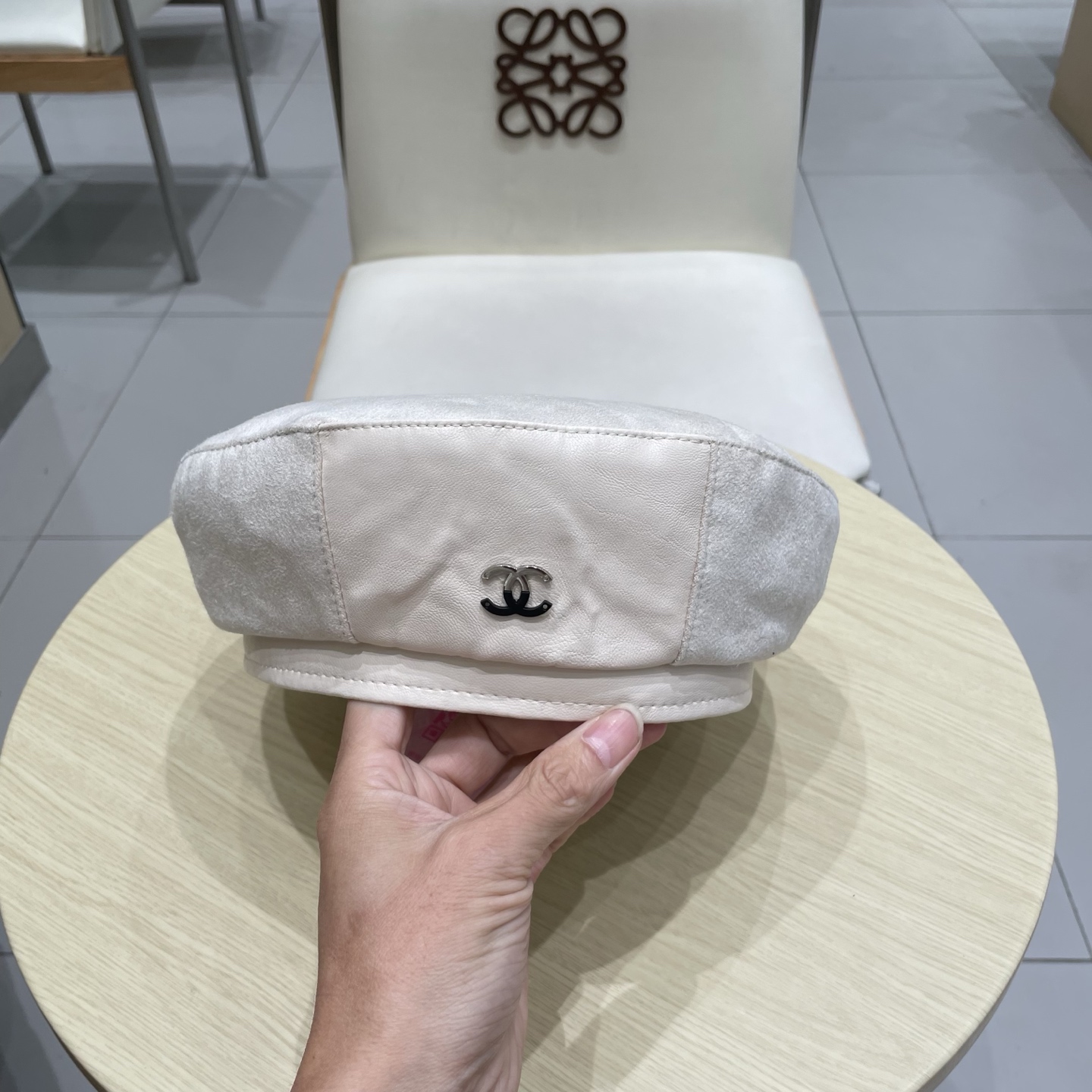  chanel香奈儿小蝴蝶结贝雷帽女春夏韩系时尚画家帽英伦气质复古百搭网红帽子潮