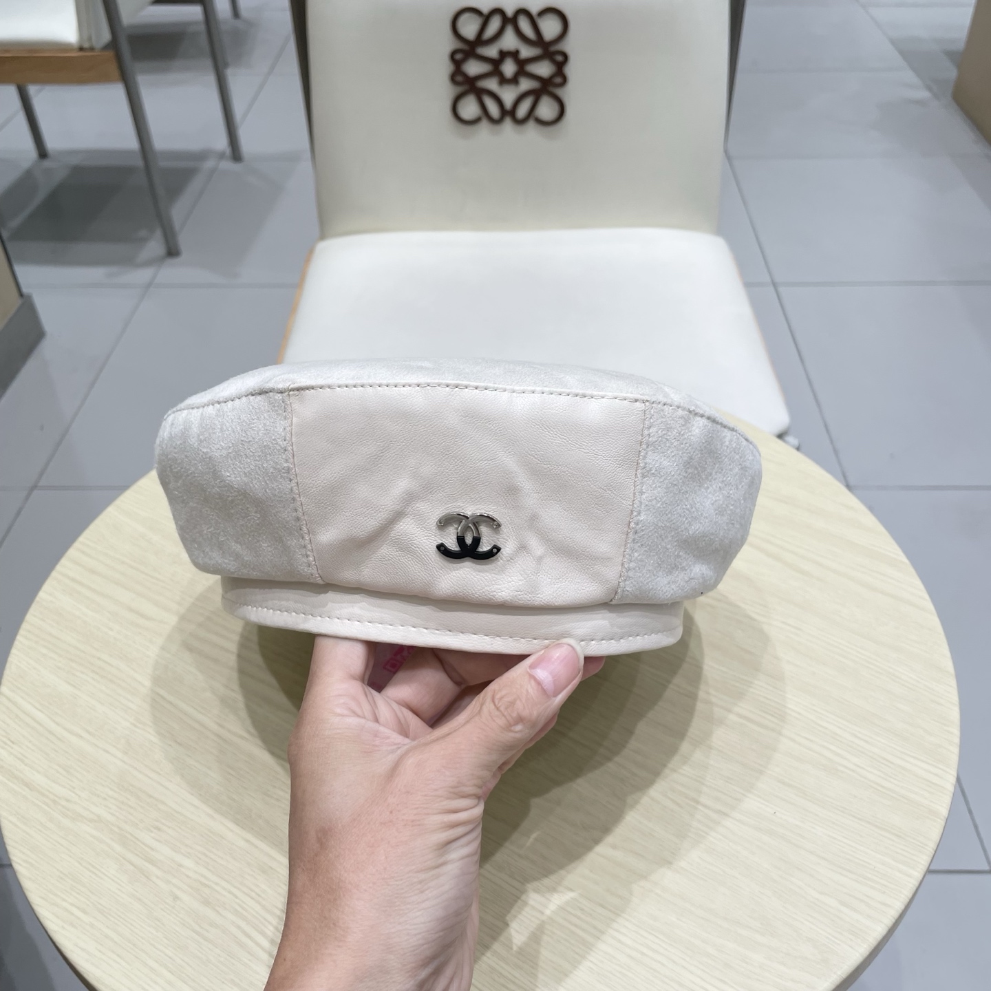  chanel香奈儿贝雷帽女韩版复古小香风黑色画家帽百搭时尚优雅八角帽