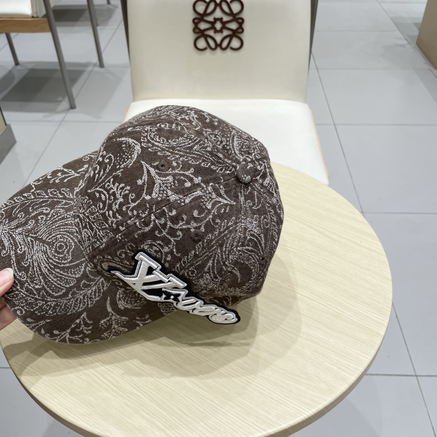  celine塞琳棒球帽暗印花牛仔街拍复古图腾英伦水洗加厚做旧遮阳百搭女式秋季