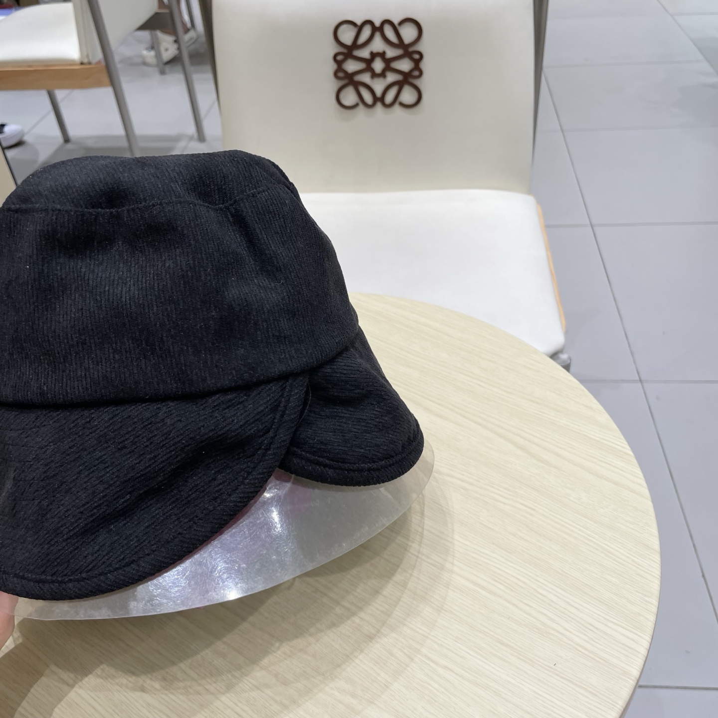  Prada普拉达开叉遮阳子女显脸布帽渔夫帽风防晒款春夏赫本优雅小盆帽蝴蝶结