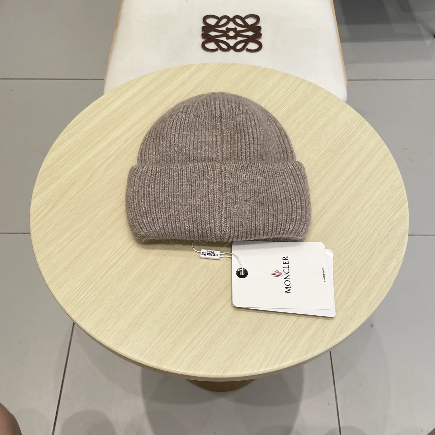 【MONCELER蒙口】2025秋冬新款兔毛毛线帽，设计款男女可戴，出街超好搭配！