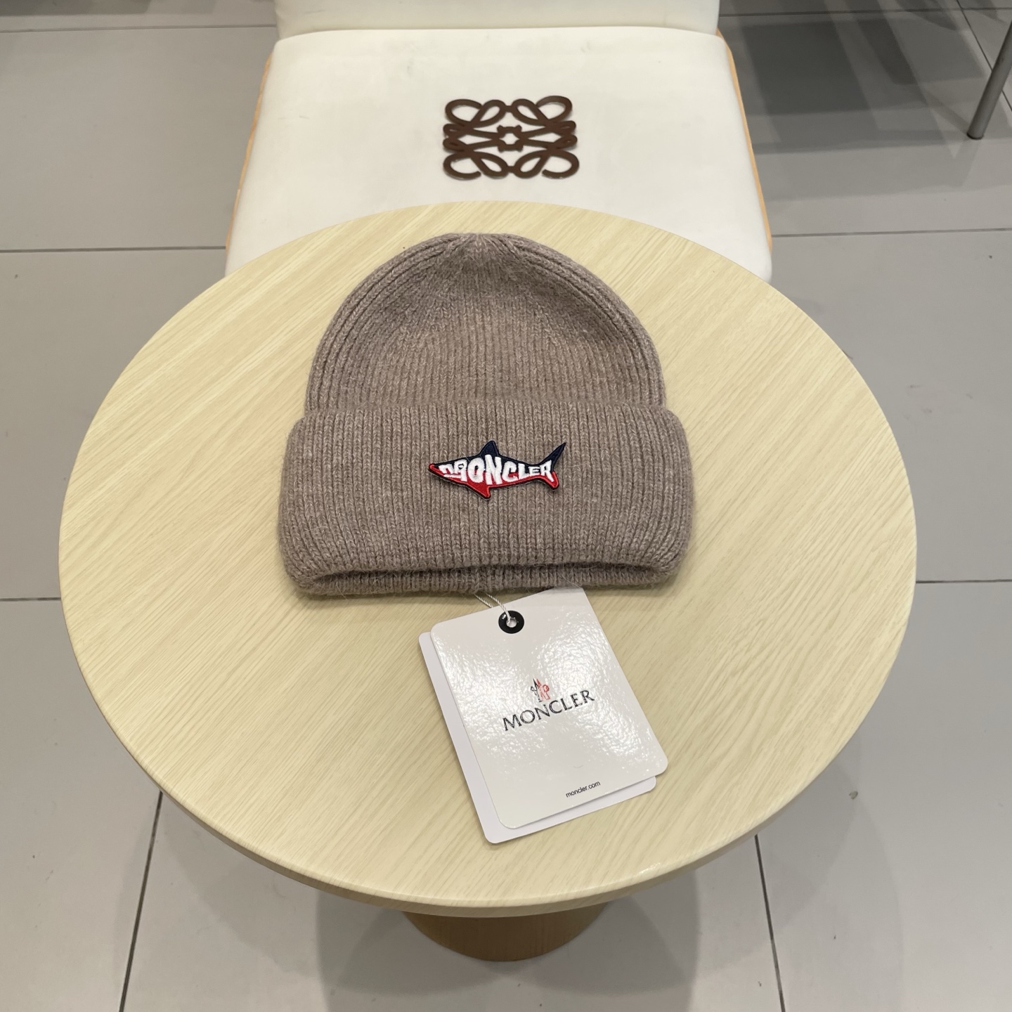【MONCELER蒙口】2025秋冬新款兔毛毛线帽，设计款男女可戴，出街超好搭配！