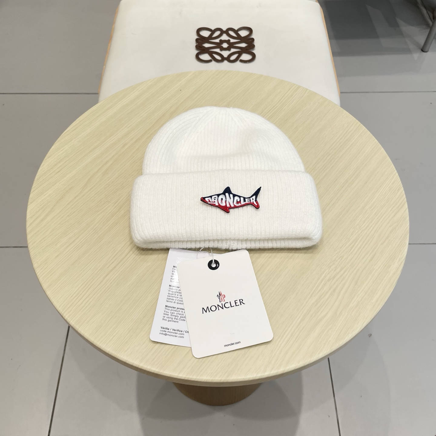 【MONCELER蒙口】2025秋冬新款兔毛毛线帽，设计款男女可戴，出街超好搭配！