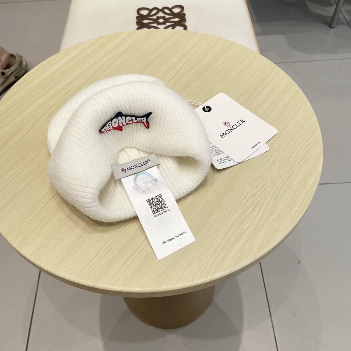 【MONCELER蒙口】2025秋冬新款兔毛毛线帽，设计款男女可戴，出街超好搭配！