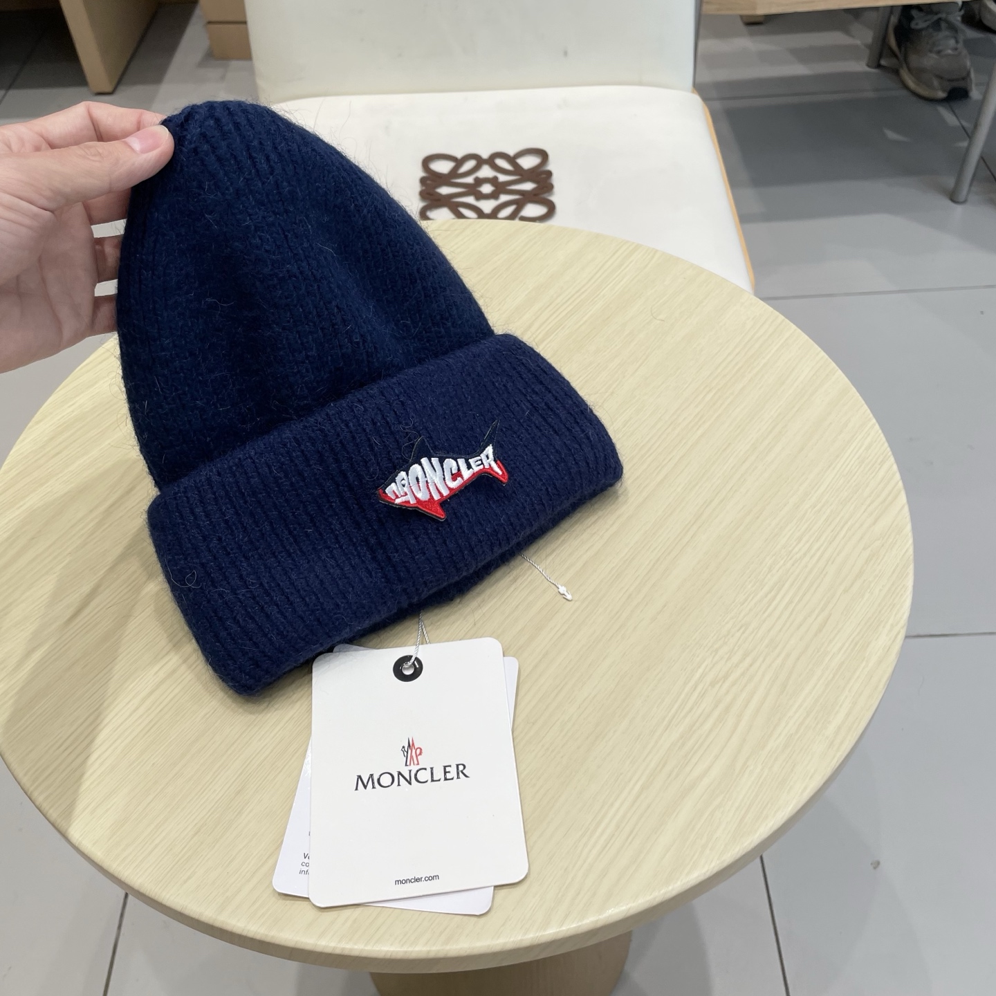 【MONCELER蒙口】2025秋冬新款兔毛毛线帽，设计款男女可戴，出街超好搭配！
