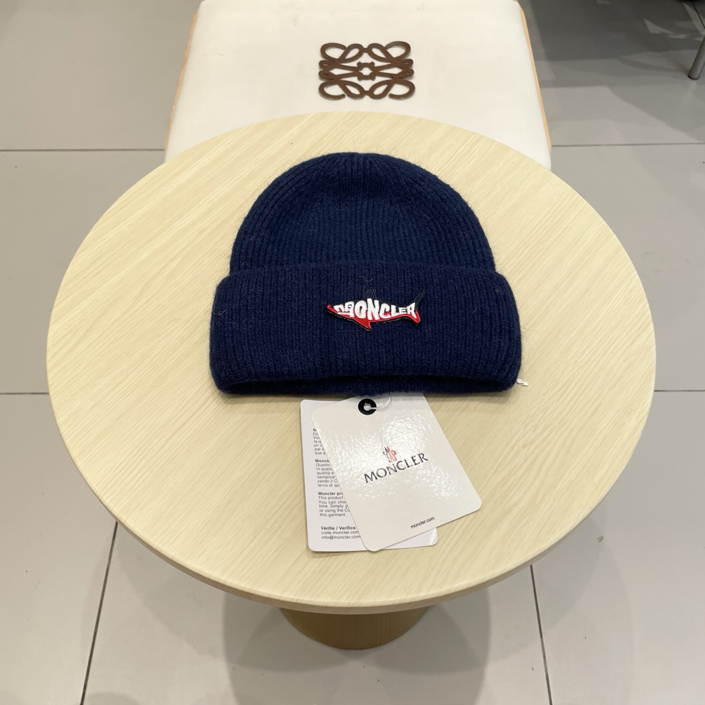 【MONCELER蒙口】2025秋冬新款兔毛毛线帽，设计款男女可戴，出街超好搭配！