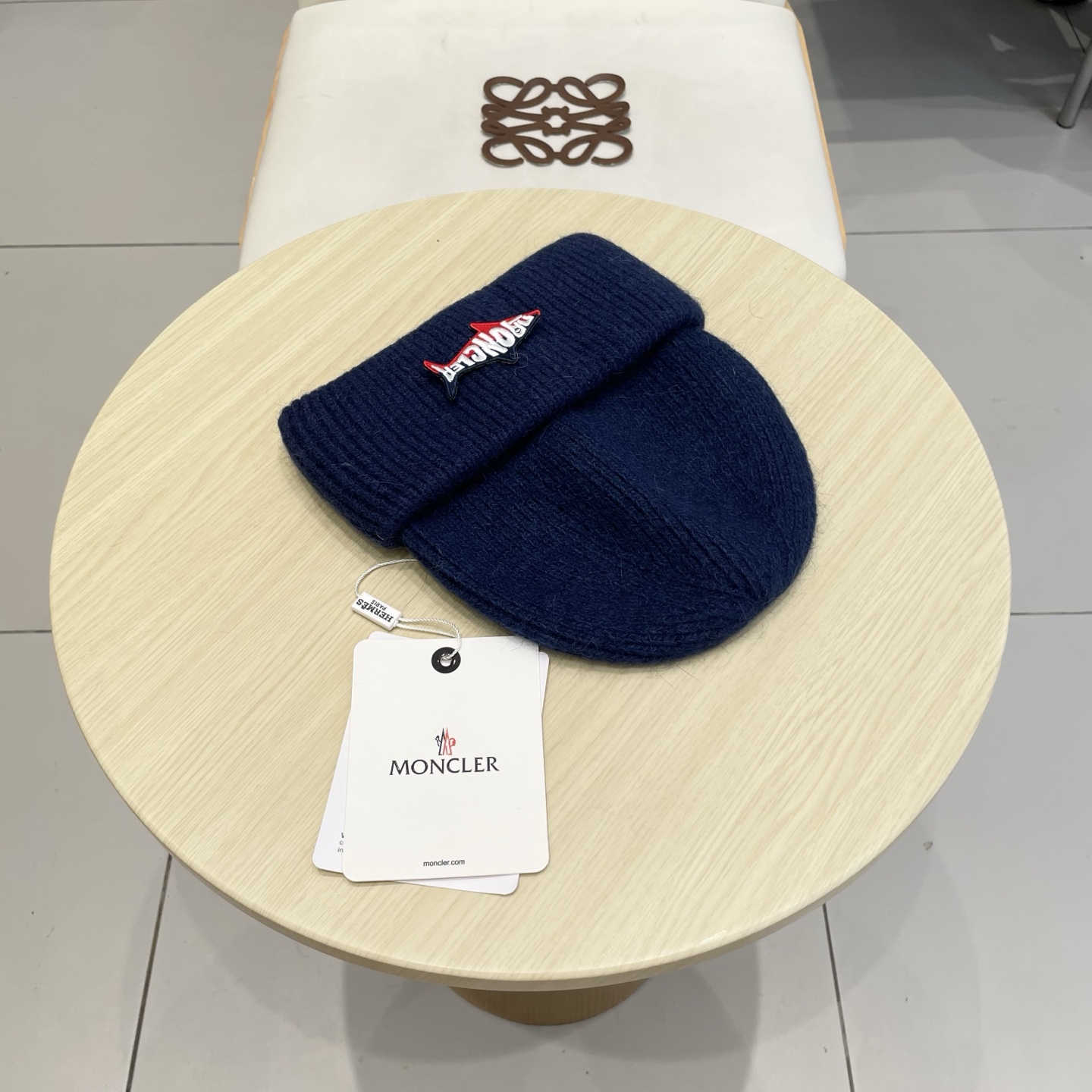【MONCELER蒙口】2025秋冬新款兔毛毛线帽，设计款男女可戴，出街超好搭配！
