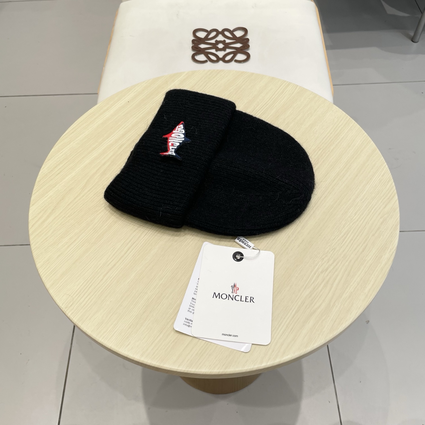 【MONCELER蒙口】2025秋冬新款兔毛毛线帽，设计款男女可戴，出街超好搭配！