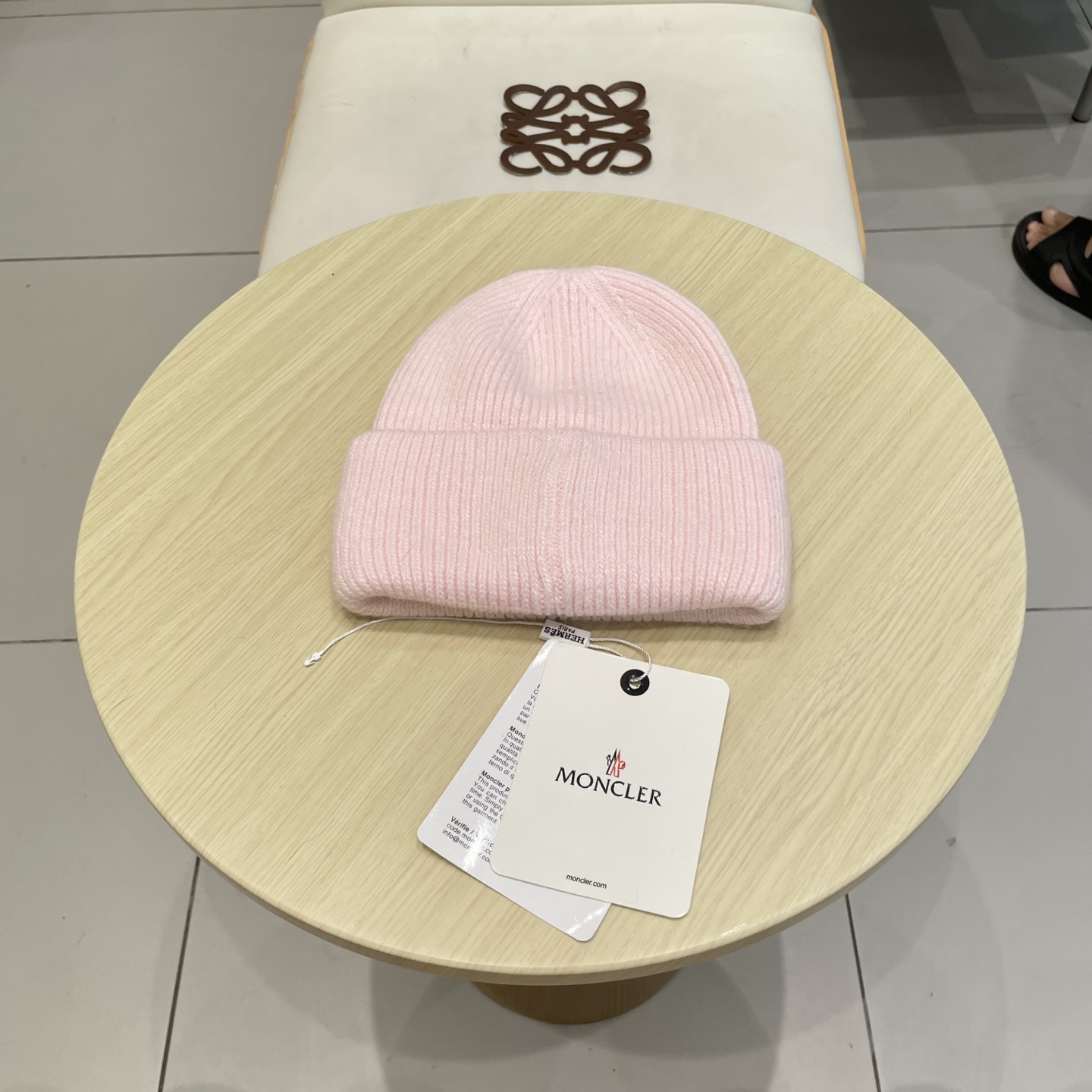 【MONCELER蒙口】2025秋冬新款兔毛毛线帽，设计款男女可戴，出街超好搭配！
