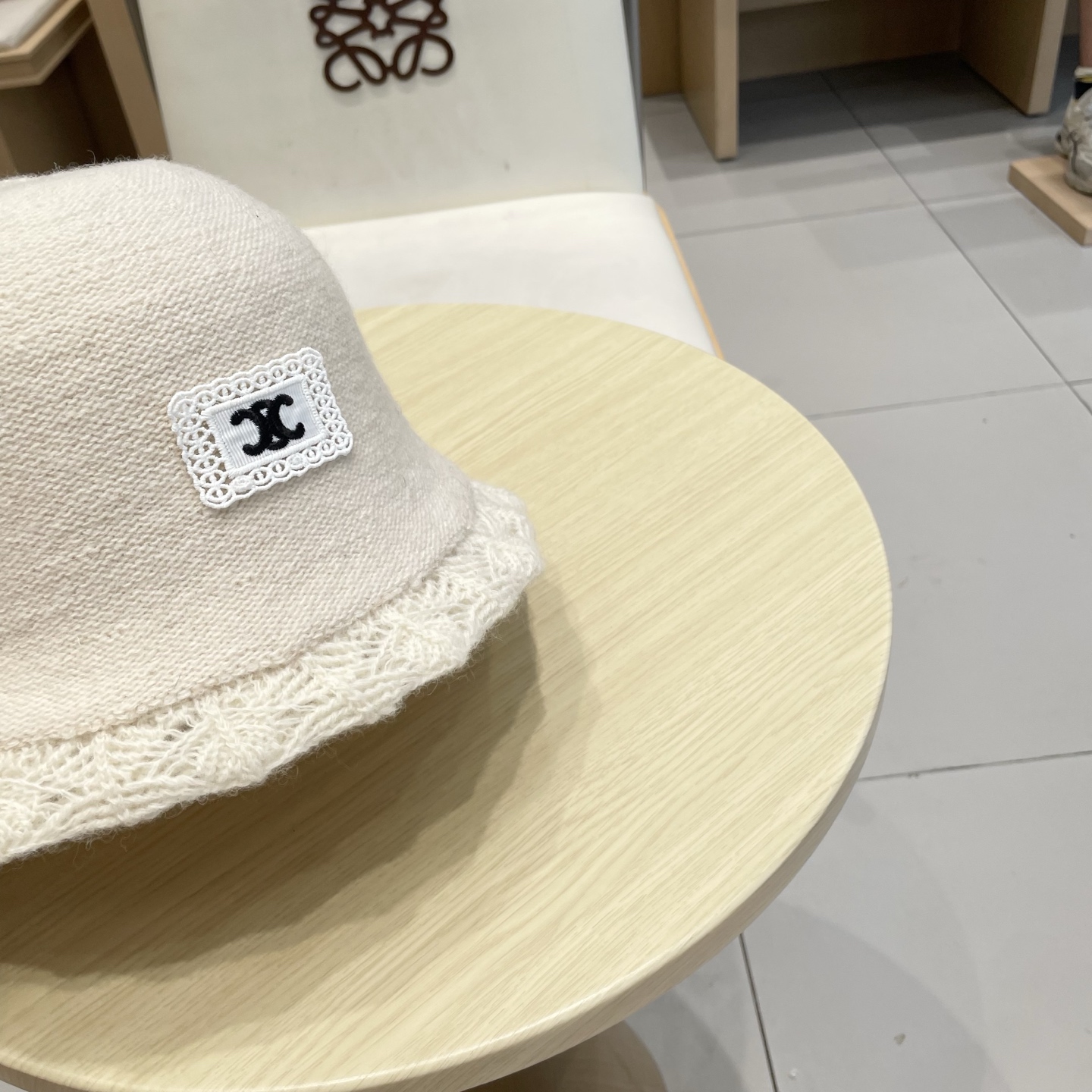 塞琳celine时尚百搭水桶帽秋冬季小香风优雅渔夫帽女士羊毛混纺帽子保暖盆帽