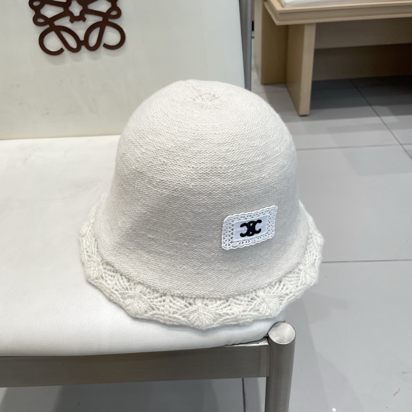 塞琳celine时尚百搭水桶帽秋冬季小香风优雅渔夫帽女士羊毛混纺帽子保暖盆帽