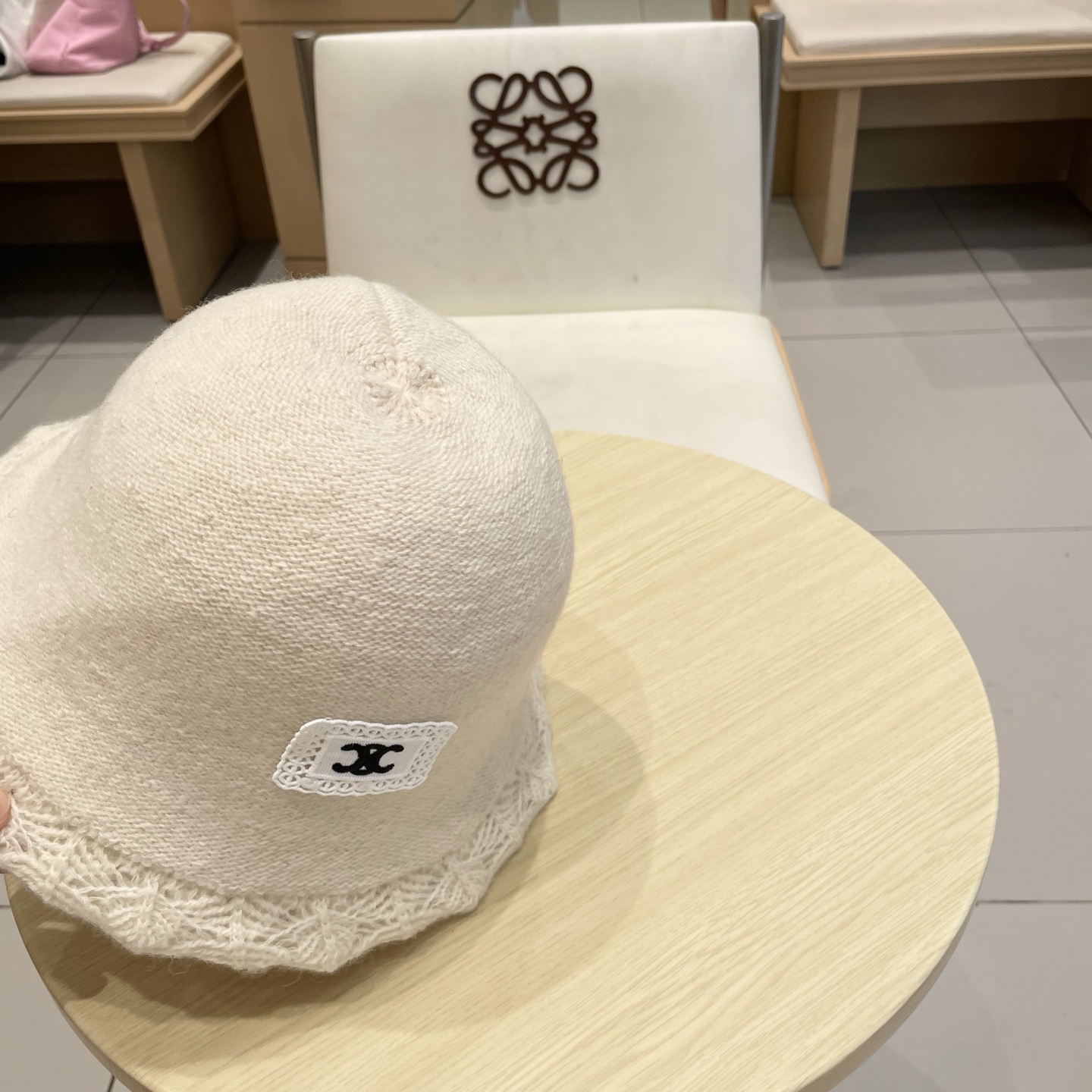 塞琳celine时尚百搭水桶帽秋冬季小香风优雅渔夫帽女士羊毛混纺帽子保暖盆帽