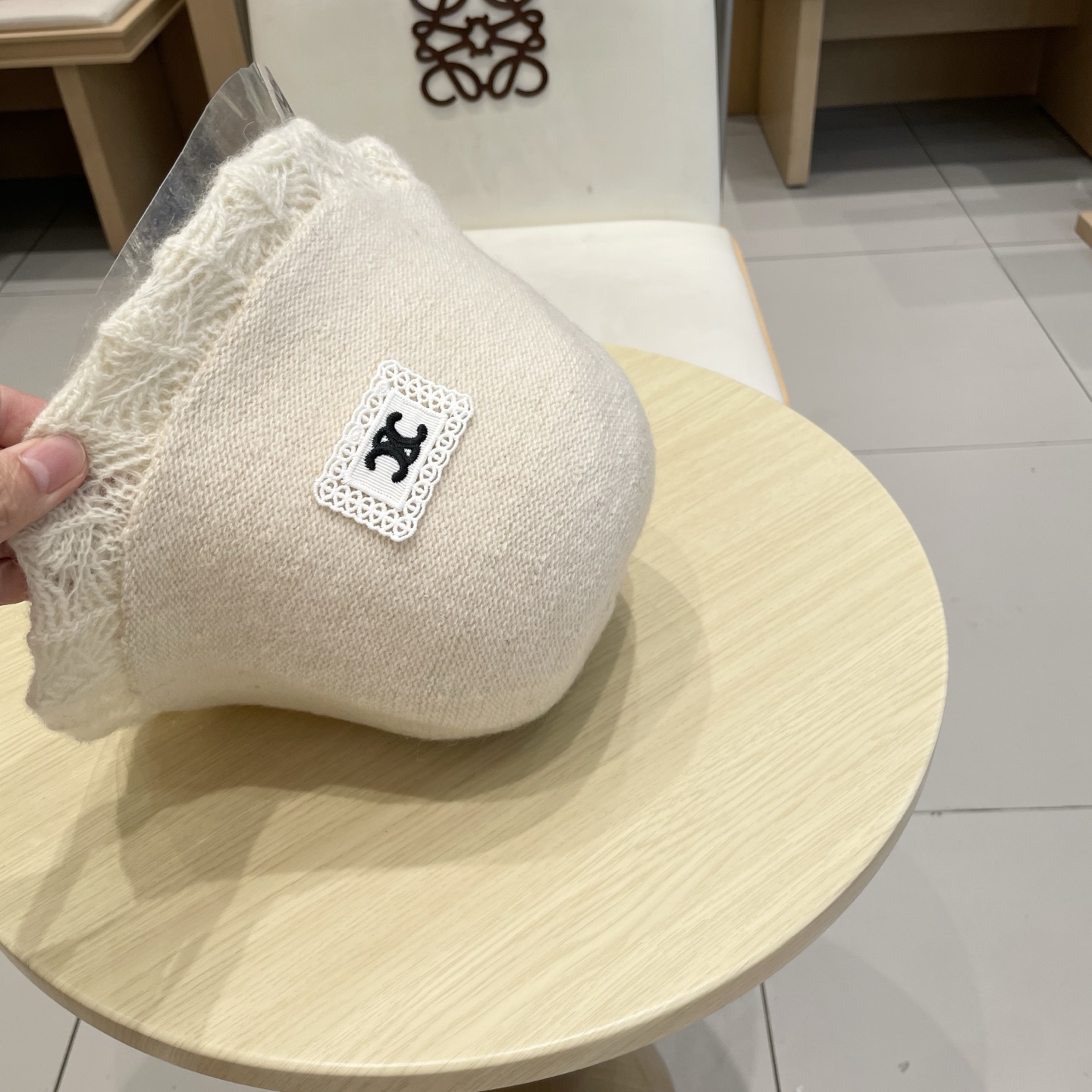 塞琳celine时尚百搭水桶帽秋冬季小香风优雅渔夫帽女士羊毛混纺帽子保暖盆帽