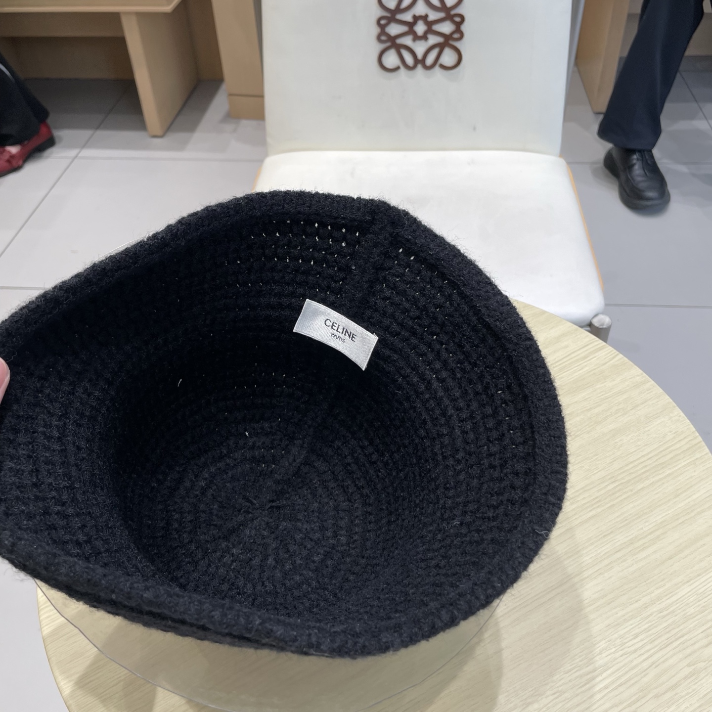  塞琳celine针织渔夫帽子女2025新款百搭盆帽显脸小大头围秋冬毛线水桶帽