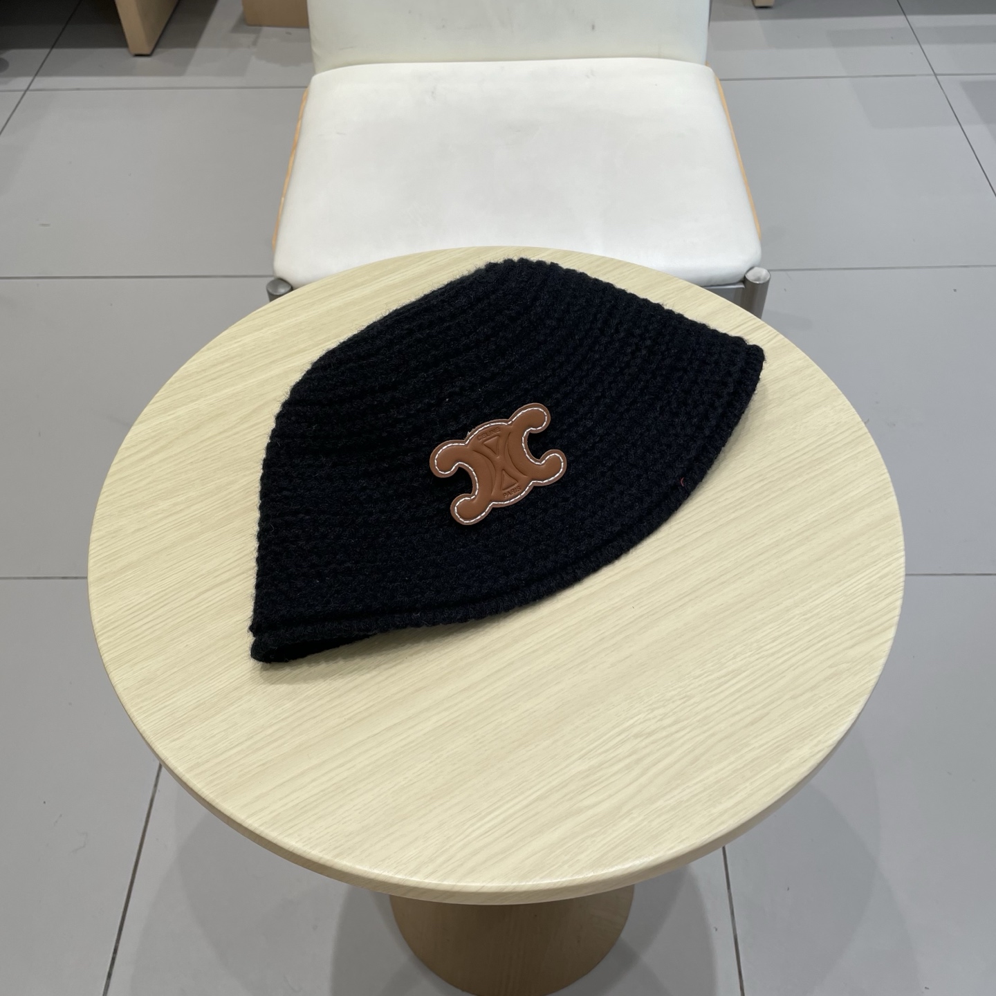  塞琳celine针织渔夫帽子女2025新款百搭盆帽显脸小大头围秋冬毛线水桶帽