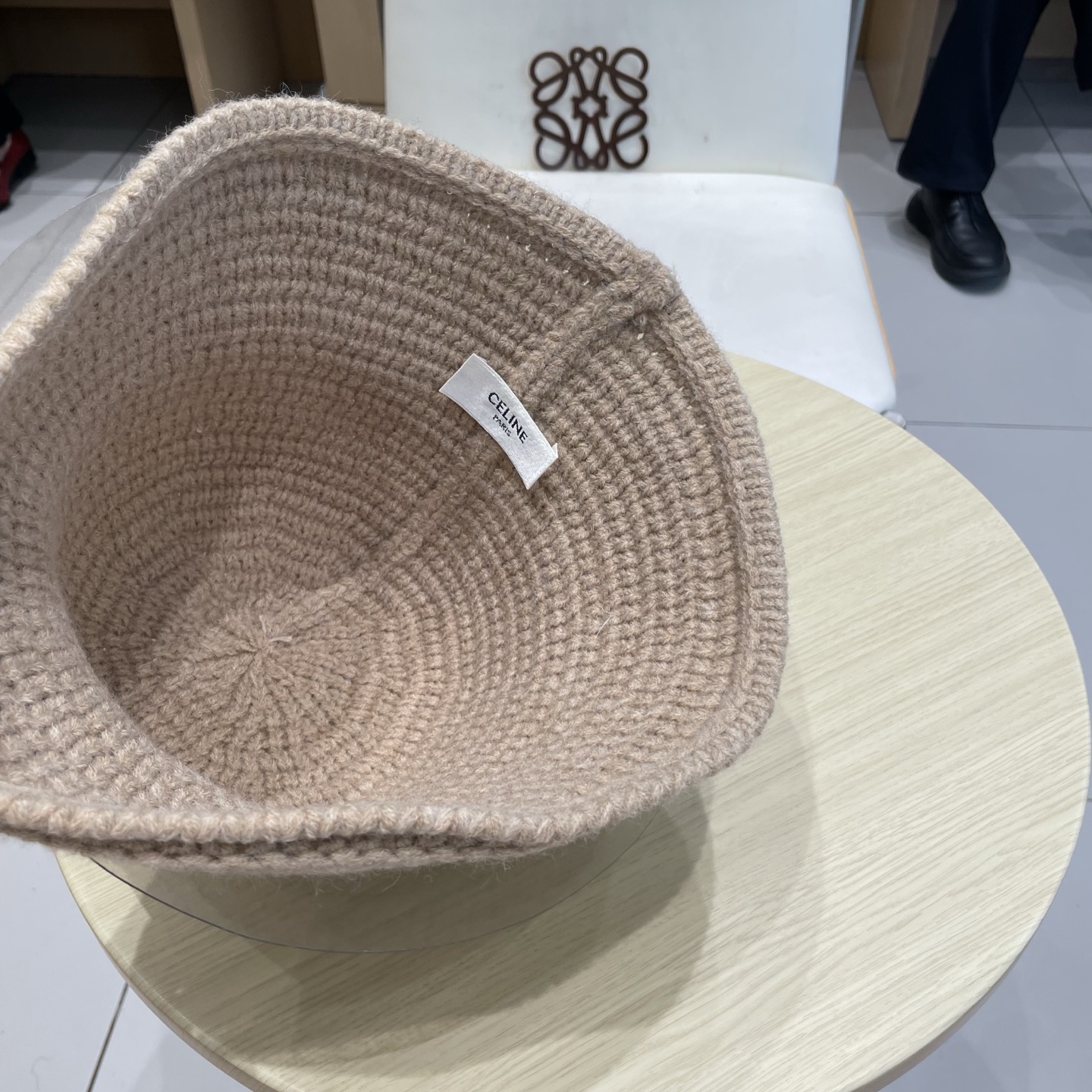  塞琳celine针织渔夫帽子女2025新款百搭盆帽显脸小大头围秋冬毛线水桶帽