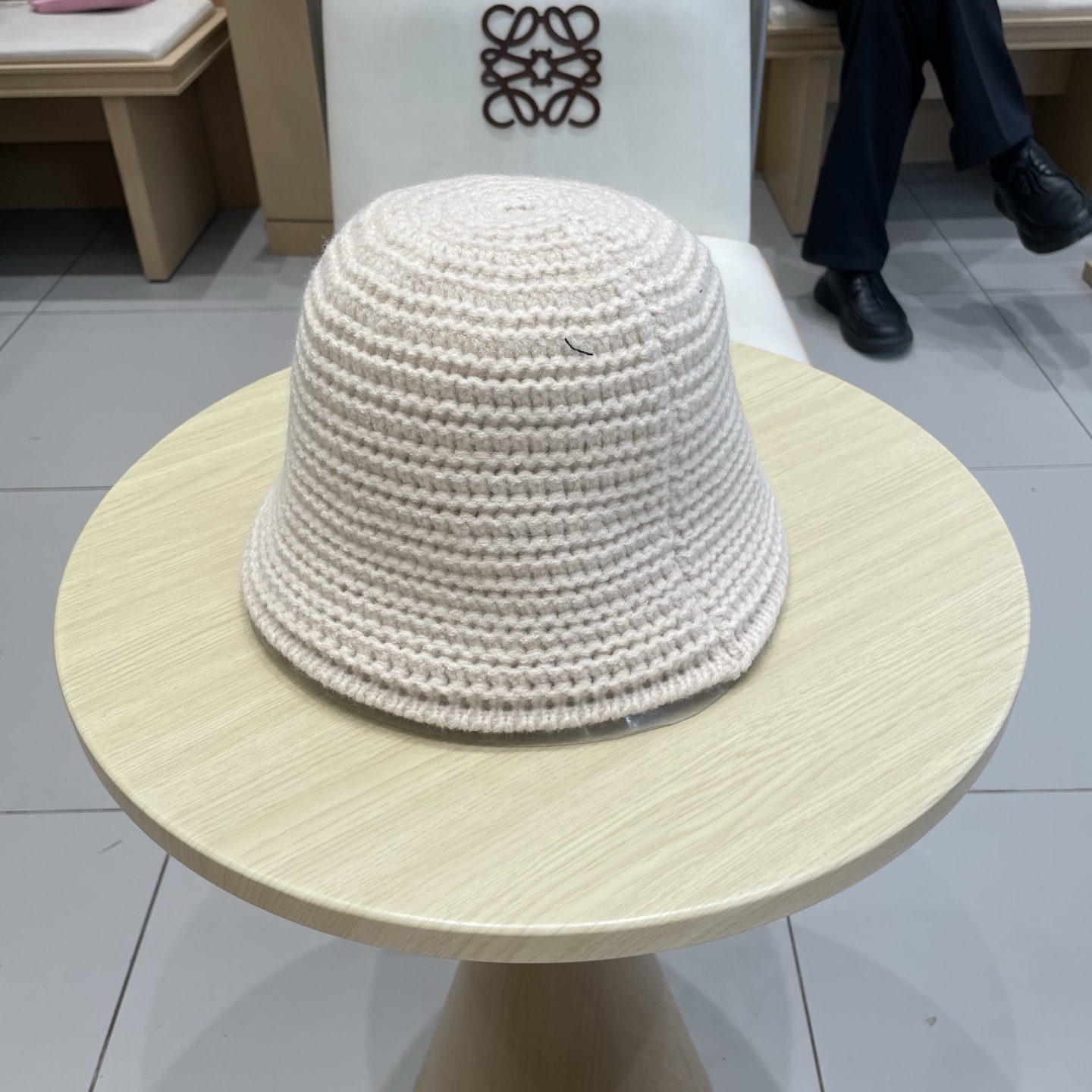  塞琳celine针织渔夫帽子女2025新款百搭盆帽显脸小大头围秋冬毛线水桶帽