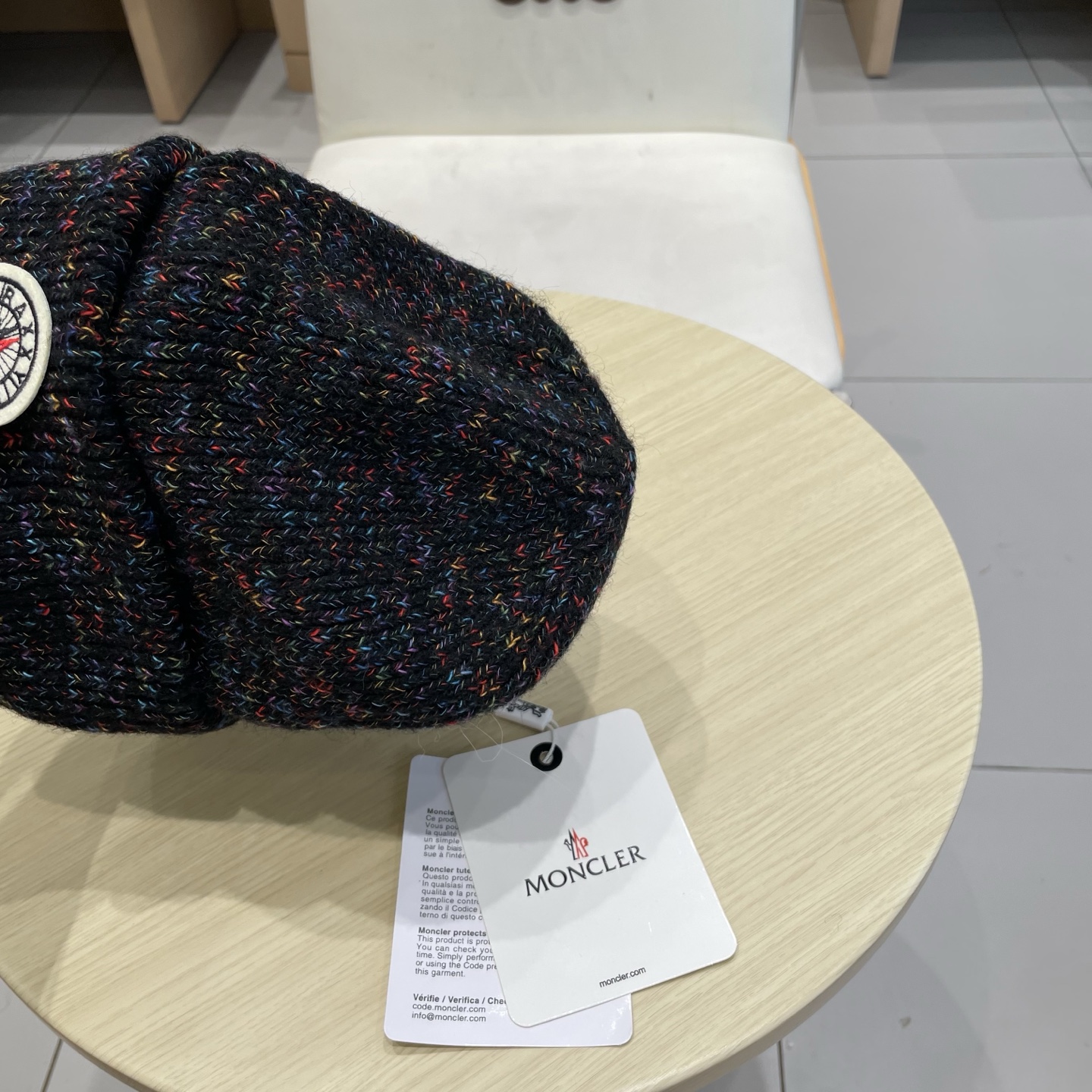    蒙口【MONCELER新款秋冬季大帽围户外保暖护耳冷帽毛线帽子女