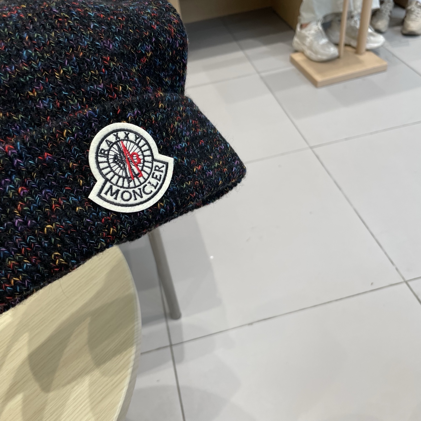    蒙口【MONCELER新款秋冬季大帽围户外保暖护耳冷帽毛线帽子女