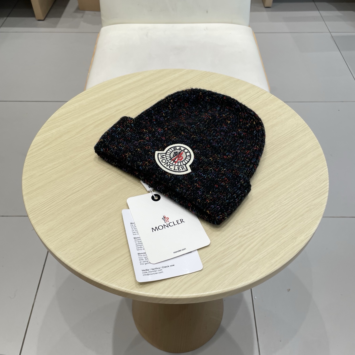    蒙口【MONCELER新款秋冬季大帽围户外保暖护耳冷帽毛线帽子女