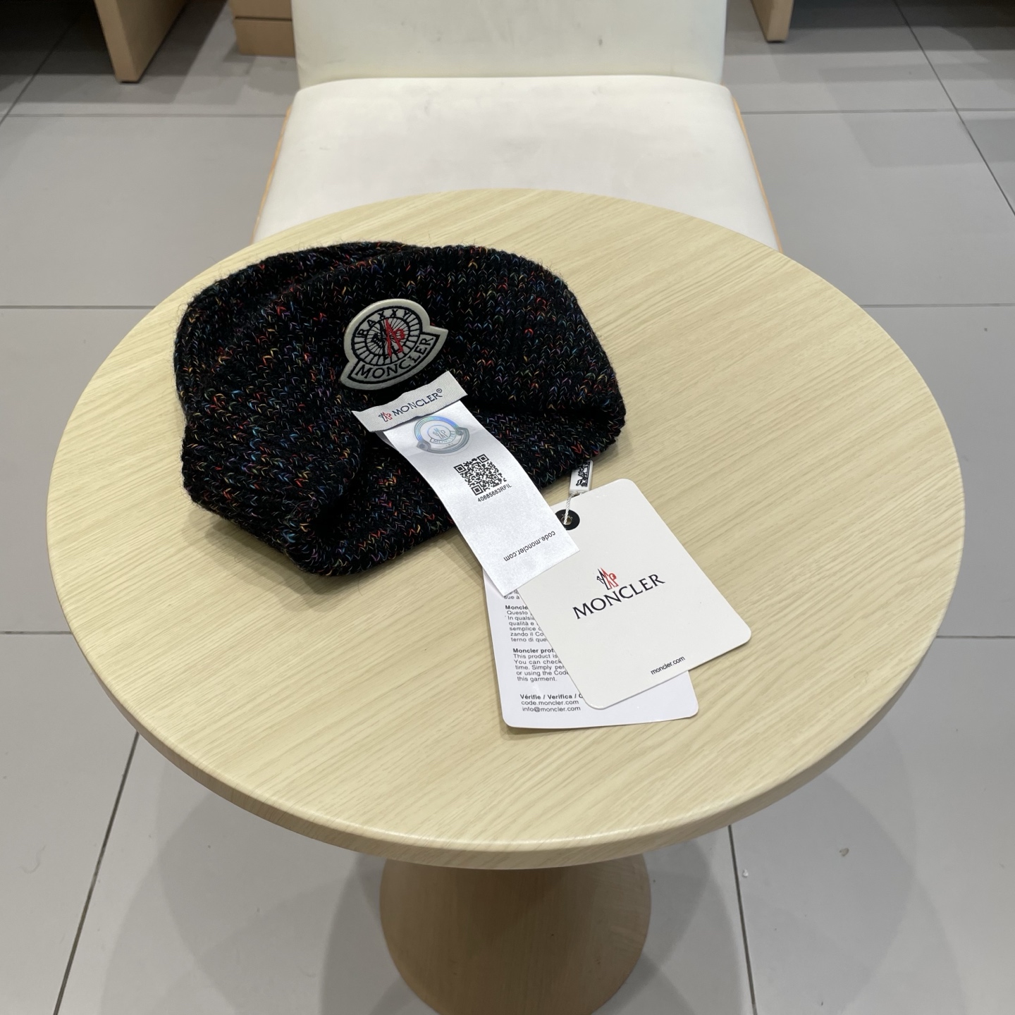    蒙口【MONCELER新款秋冬季大帽围户外保暖护耳冷帽毛线帽子女