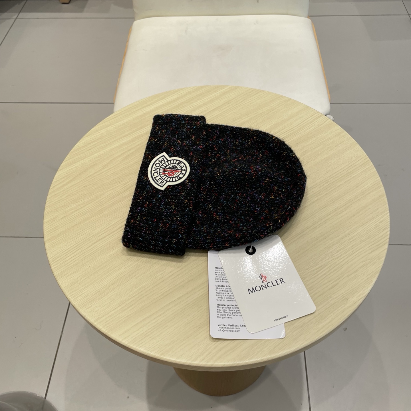    蒙口【MONCELER新款秋冬季大帽围户外保暖护耳冷帽毛线帽子女