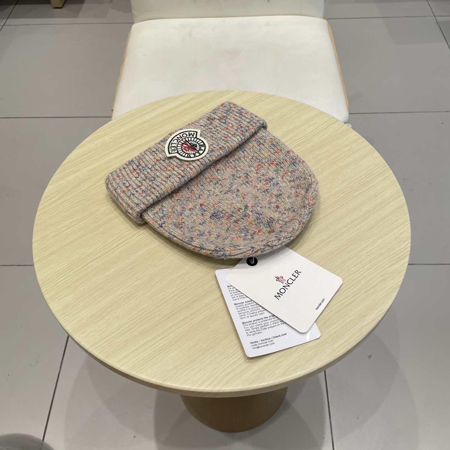    蒙口【MONCELER新款秋冬季大帽围户外保暖护耳冷帽毛线帽子女