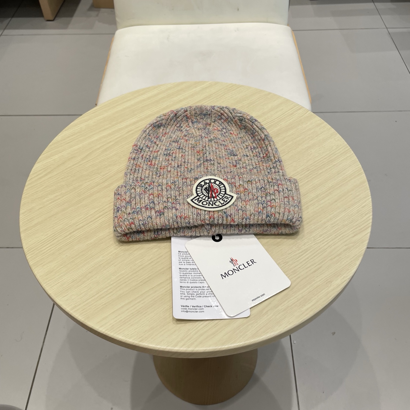    蒙口【MONCELER新款秋冬季大帽围户外保暖护耳冷帽毛线帽子女