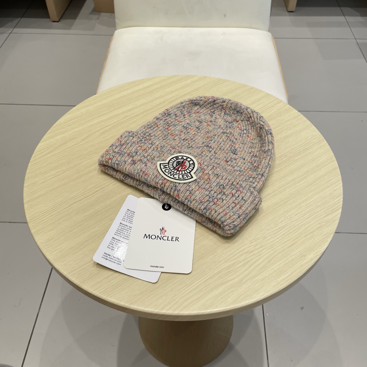    蒙口【MONCELER新款秋冬季大帽围户外保暖护耳冷帽毛线帽子女