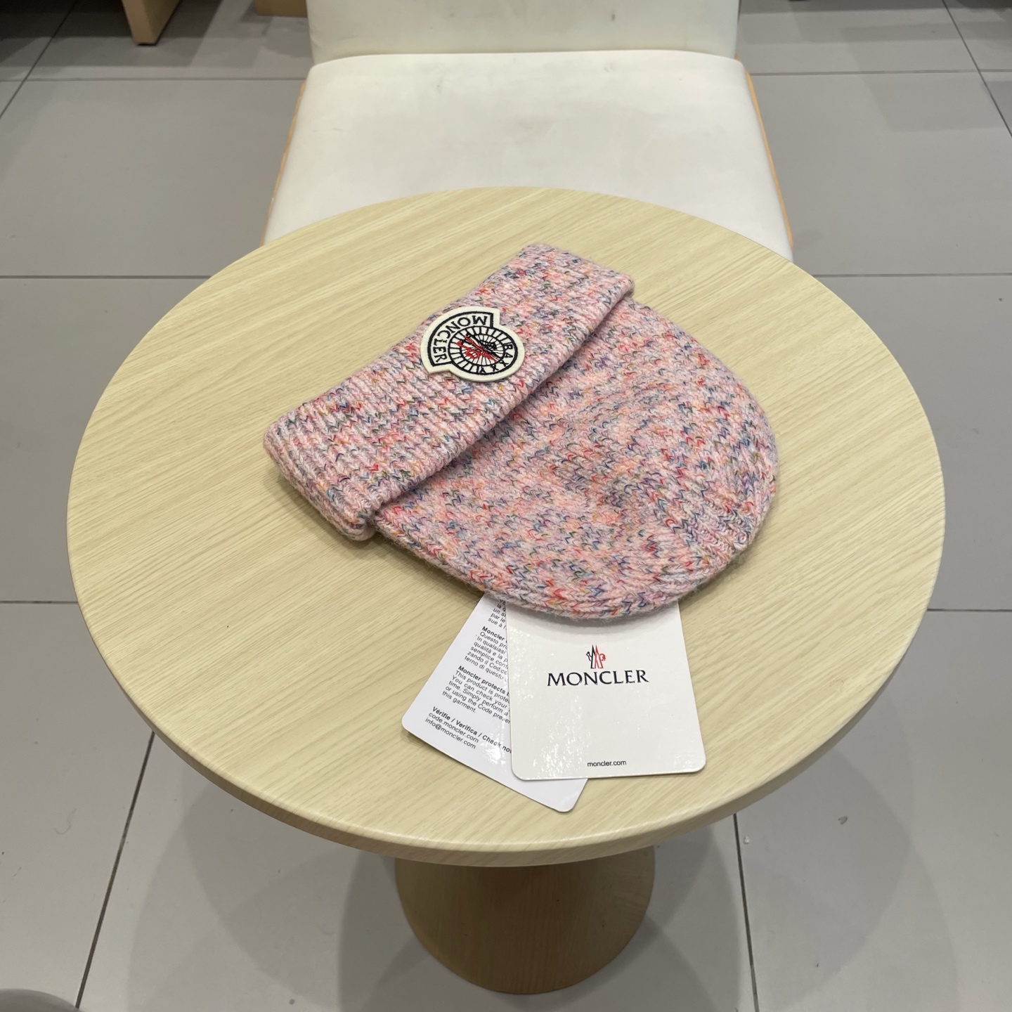    蒙口【MONCELER新款秋冬季大帽围户外保暖护耳冷帽毛线帽子女