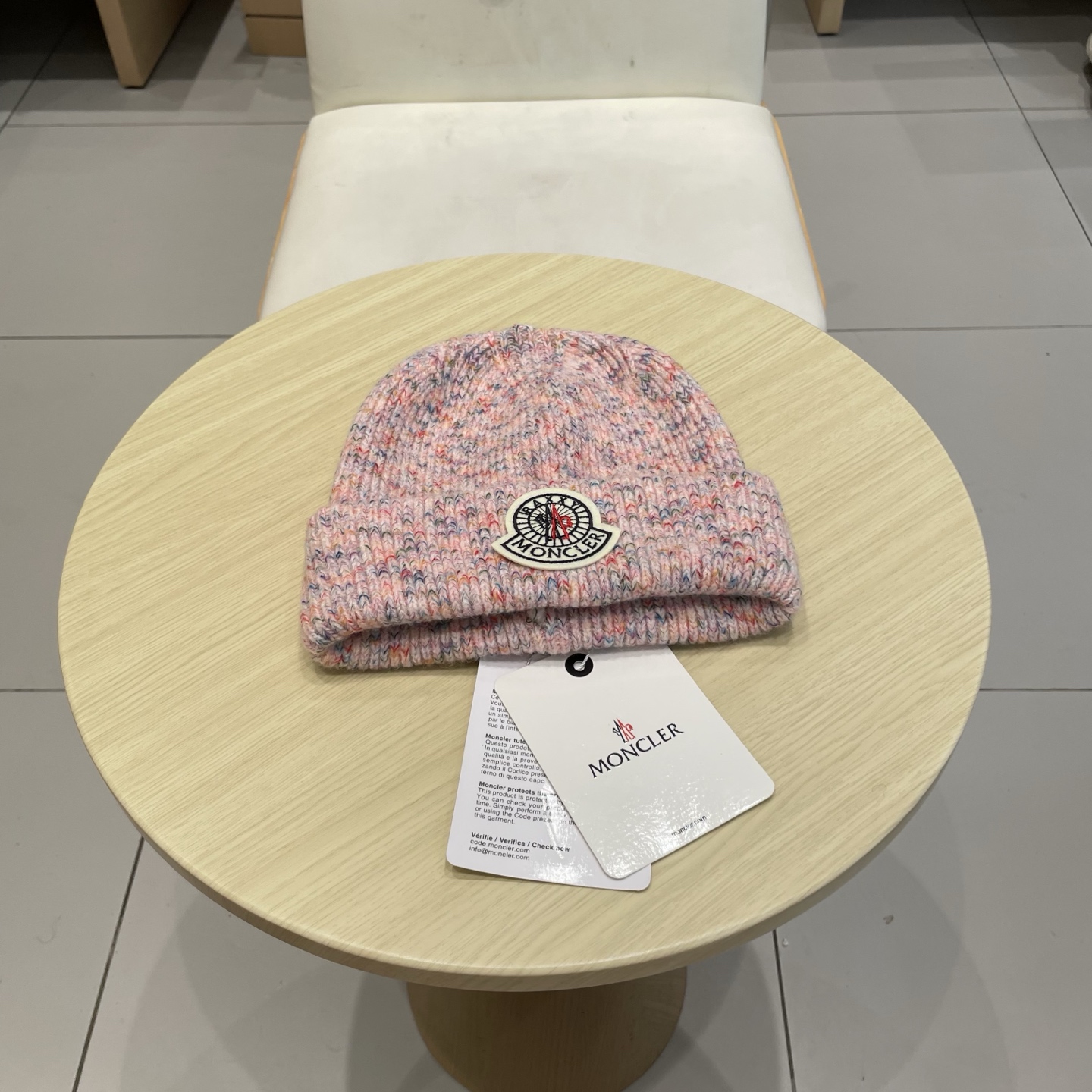    蒙口【MONCELER新款秋冬季大帽围户外保暖护耳冷帽毛线帽子女