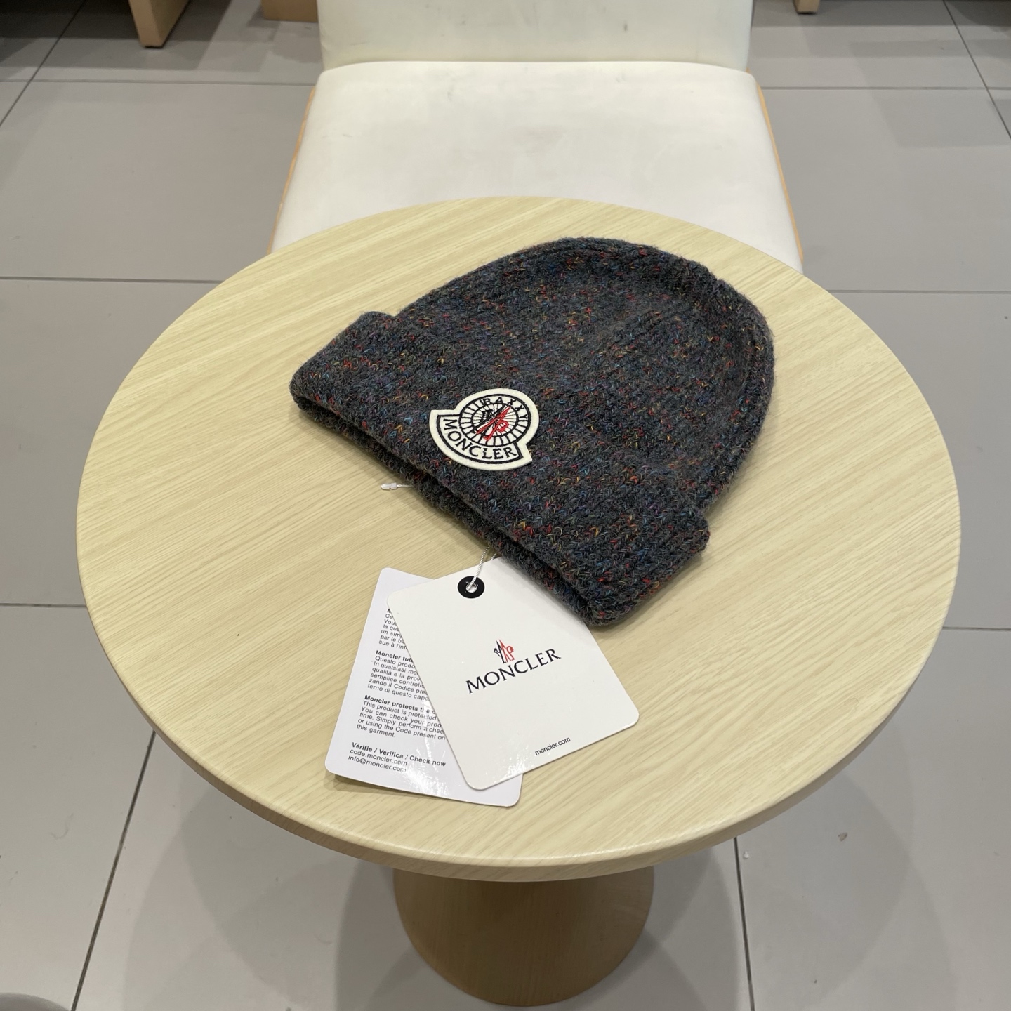    蒙口【MONCELER新款秋冬季大帽围户外保暖护耳冷帽毛线帽子女