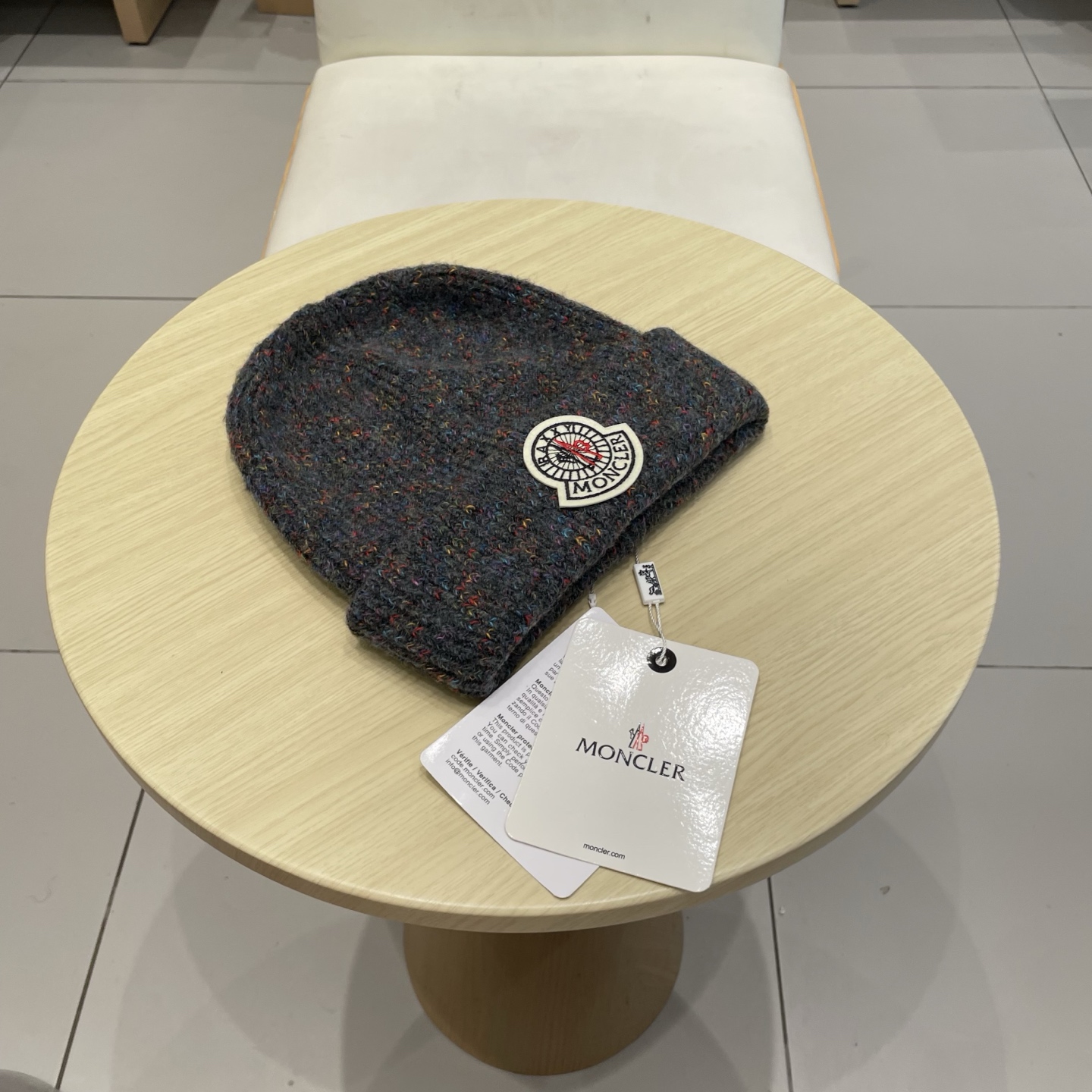    蒙口【MONCELER新款秋冬季大帽围户外保暖护耳冷帽毛线帽子女