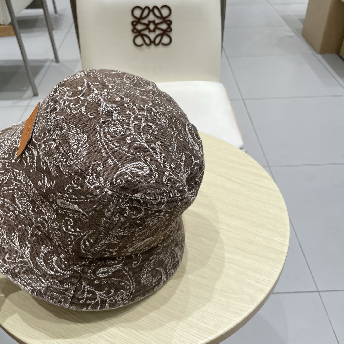 新款出货 HERMÈS (爱马仕暗印花牛仔渔夫帽街拍复古图腾英伦水洗加厚做旧遮阳百搭女式秋季