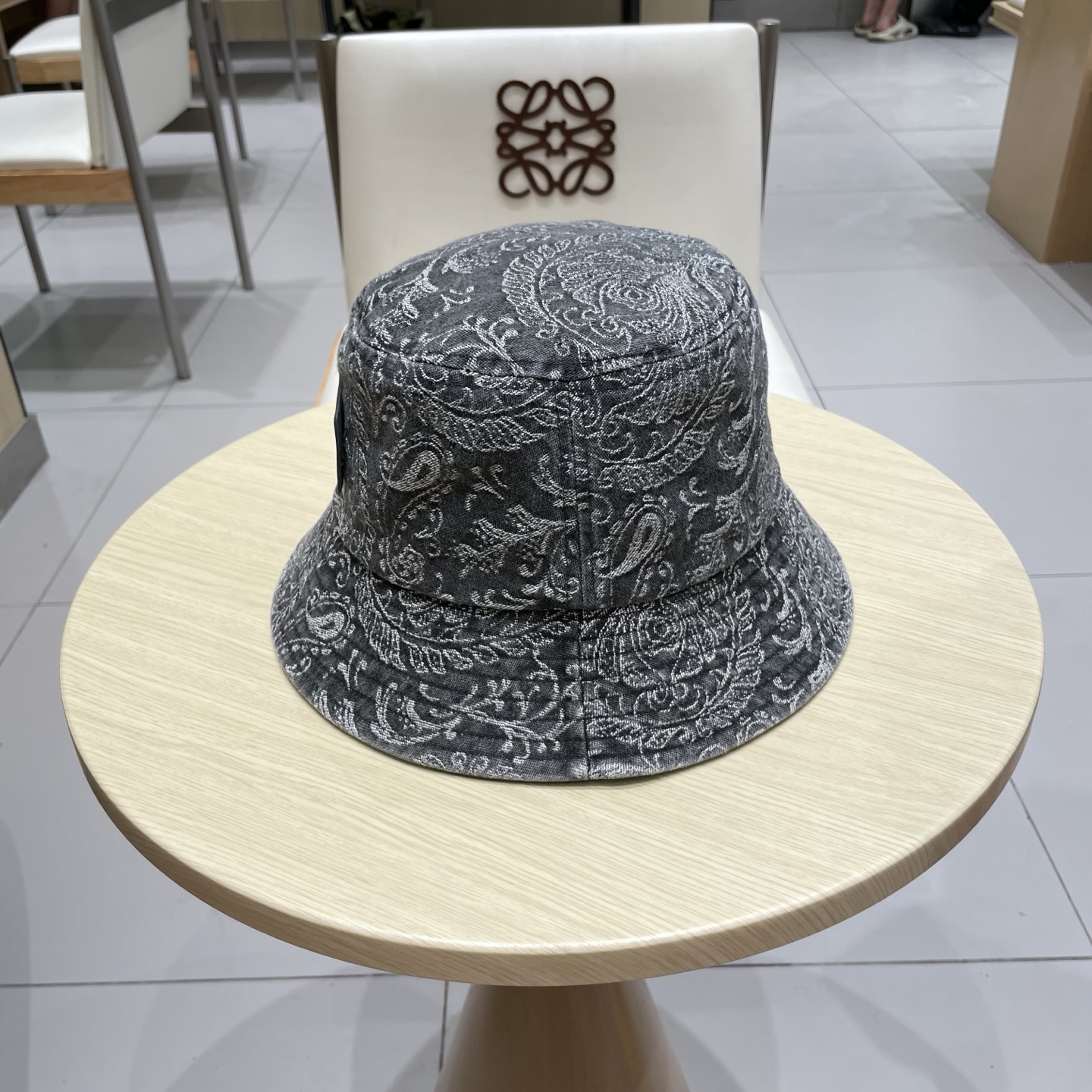 新款出货 HERMÈS (爱马仕暗印花牛仔渔夫帽街拍复古图腾英伦水洗加厚做旧遮阳百搭女式秋季