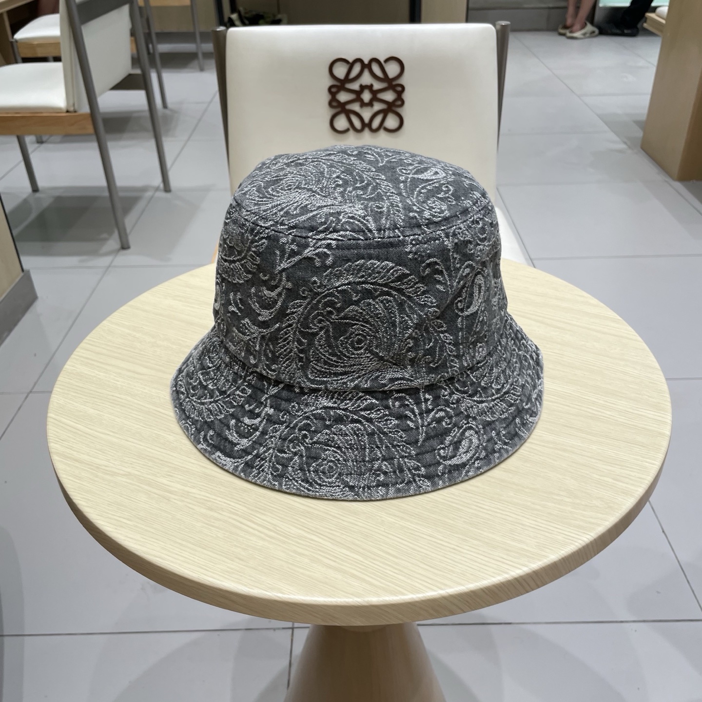 新款出货 HERMÈS (爱马仕暗印花牛仔渔夫帽街拍复古图腾英伦水洗加厚做旧遮阳百搭女式秋季