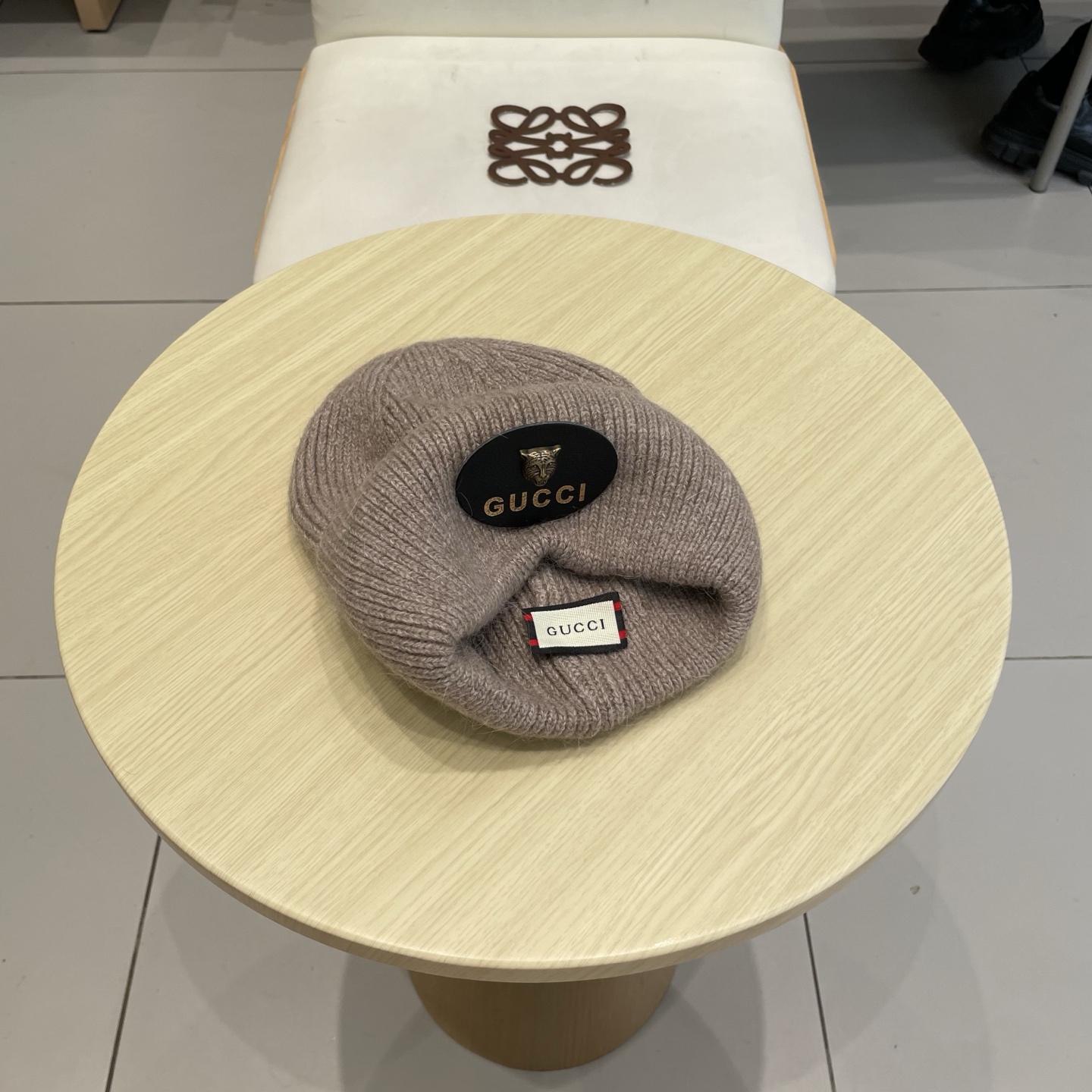 Gucci古奇秋冬新款毛线帽，羊毛面料，男女同款