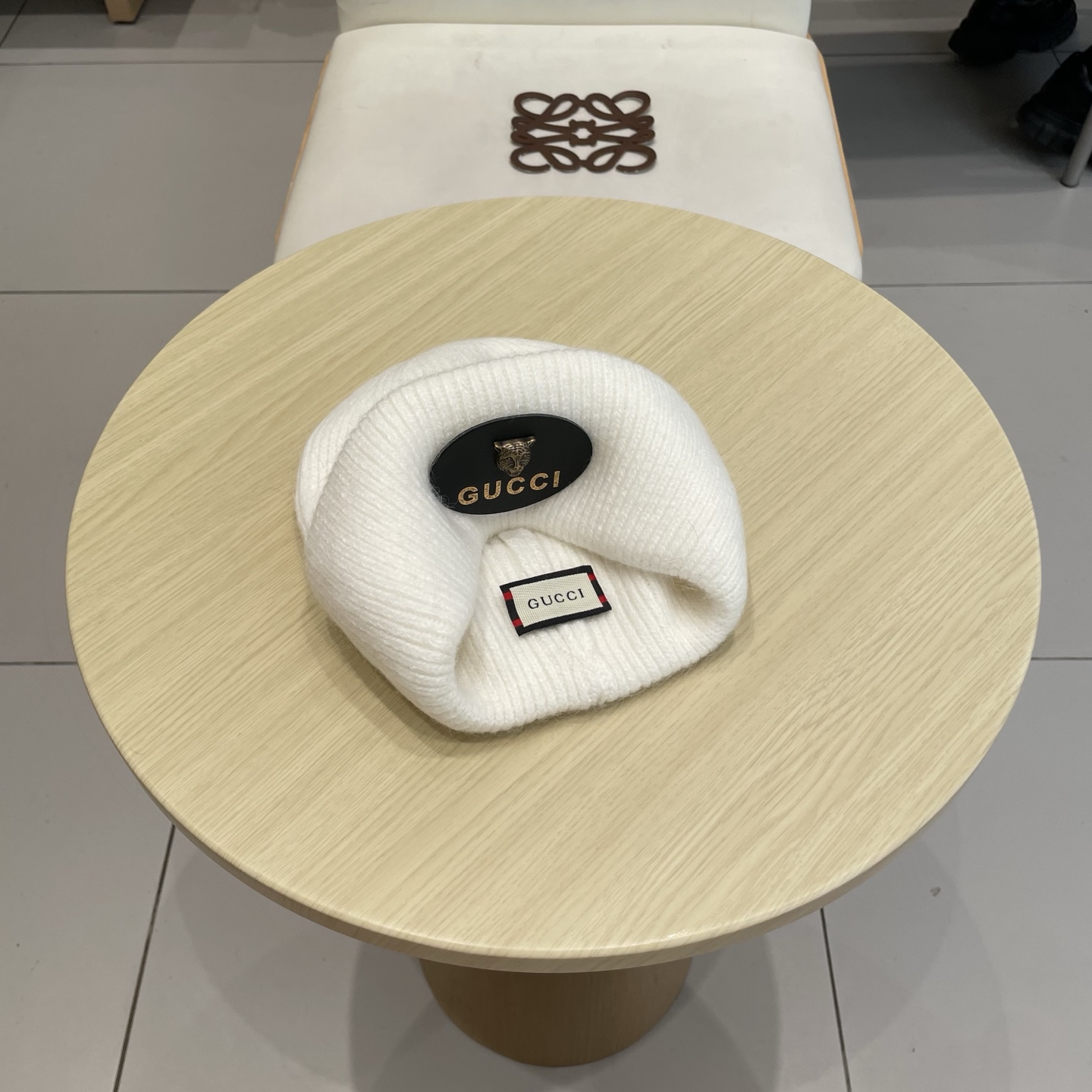 Gucci古奇秋冬新款毛线帽，羊毛面料，男女同款